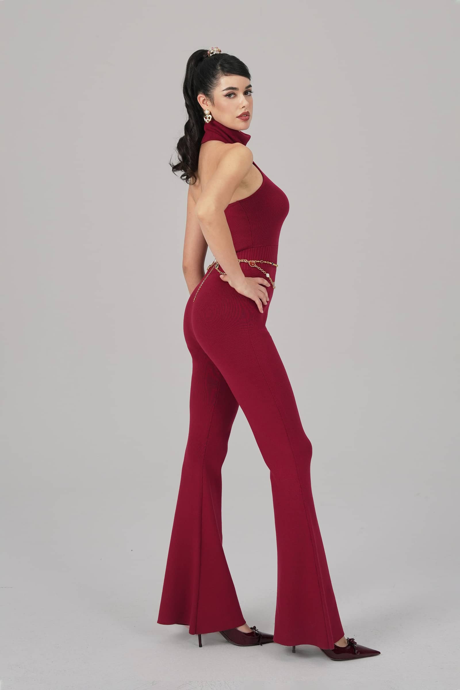 Gwen Jumpsuit (Red) made by Nana Jacqueline