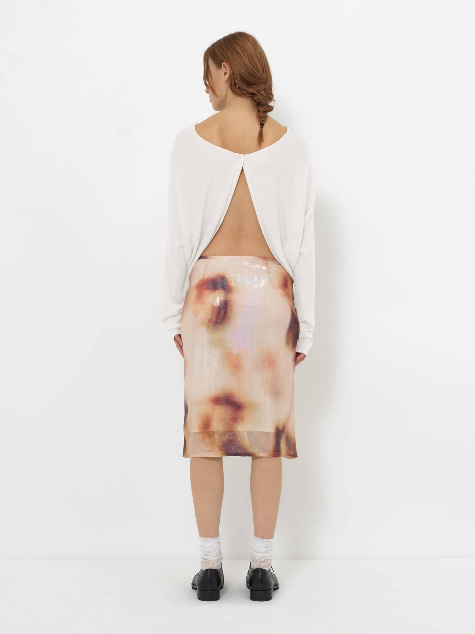 REVERSIBLE CROPPED CARDIGAN made by YIBRI