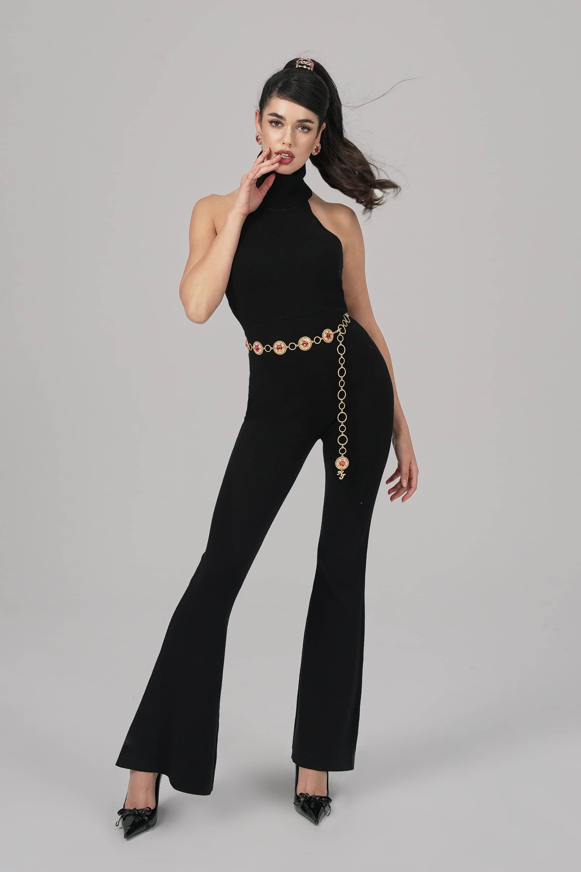 Gwen Jumpsuit (Black) made by Nana Jacqueline