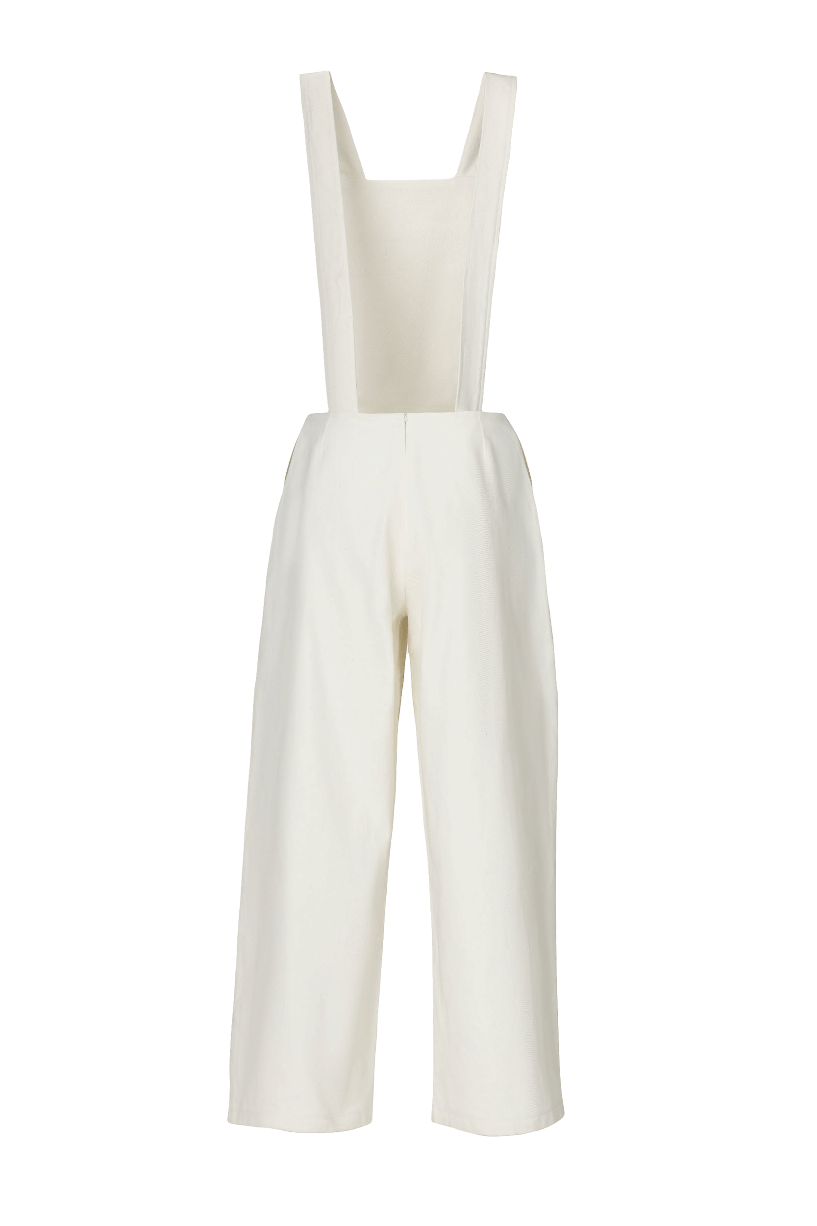 London Denim Jumpsuit in White made by Vestiaire d'un Oiseau Libre