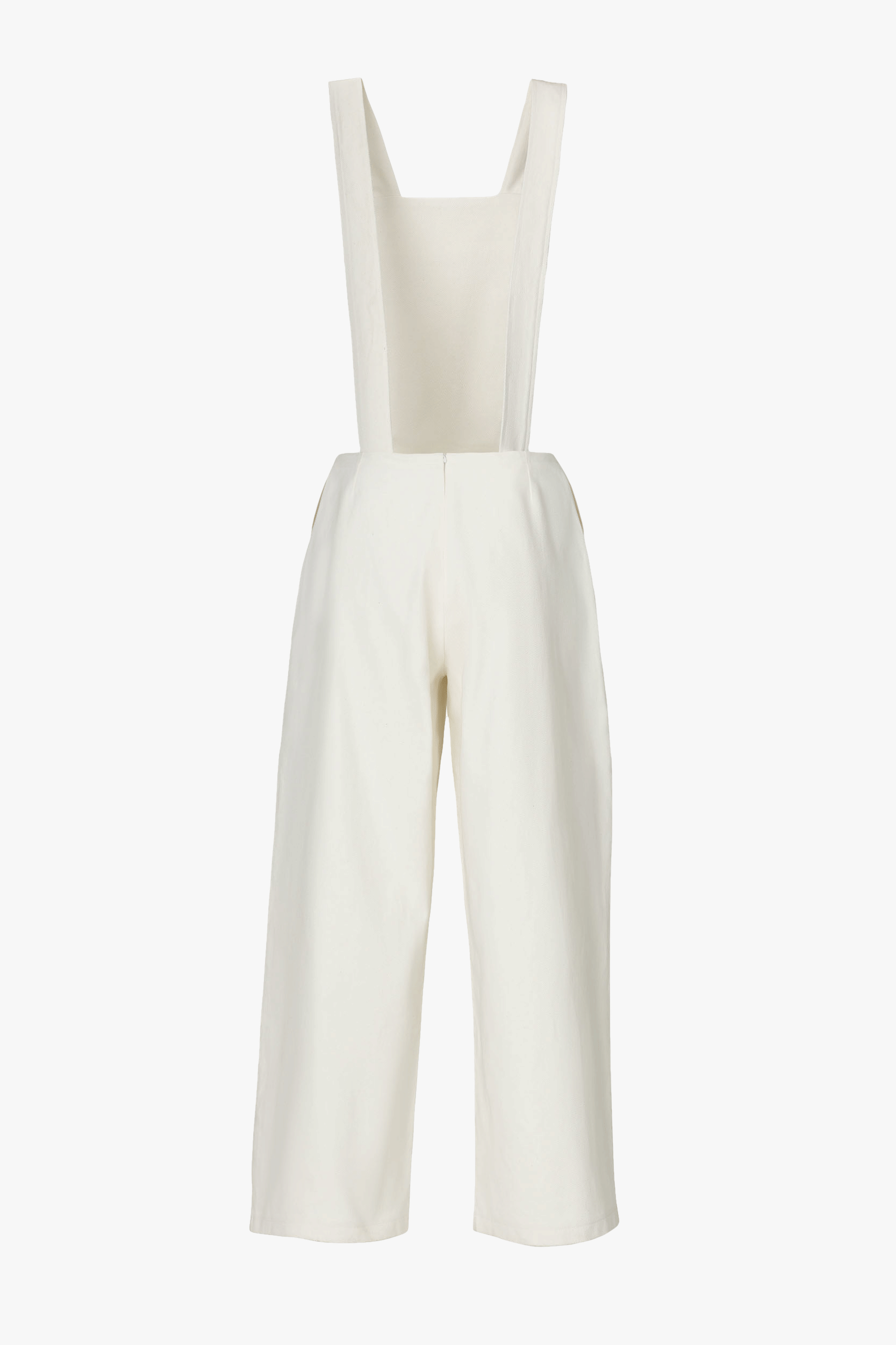 London Denim Jumpsuit in White made by Vestiaire d'un Oiseau Libre