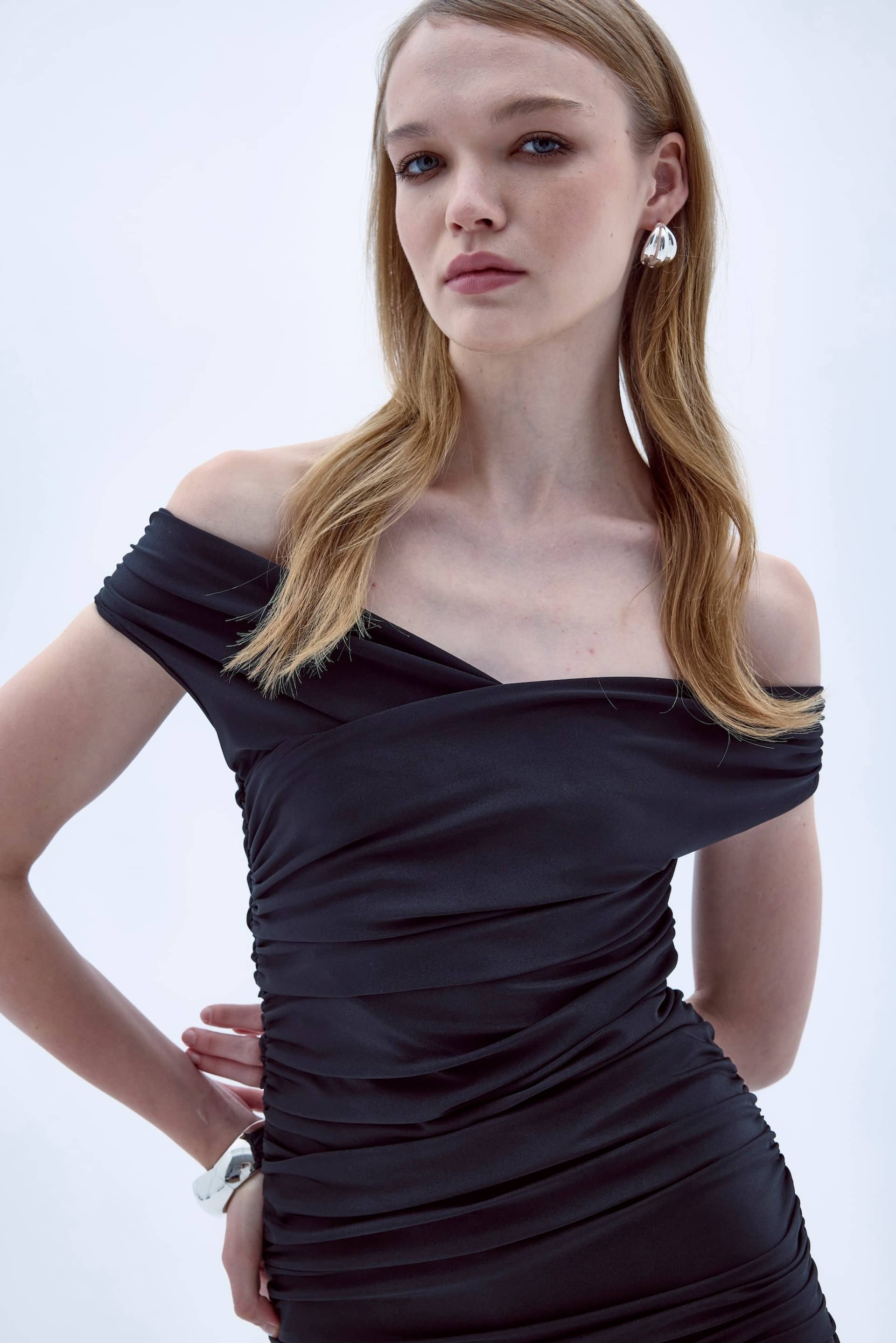 Purley Jersey Long Dress In Black made by Nazli Ceren