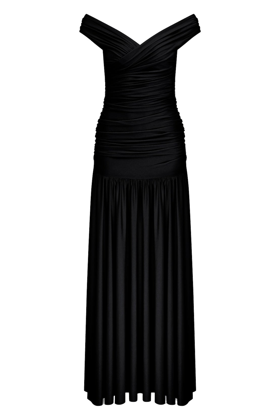 Purley Jersey Long Dress In Black made by Nazli Ceren