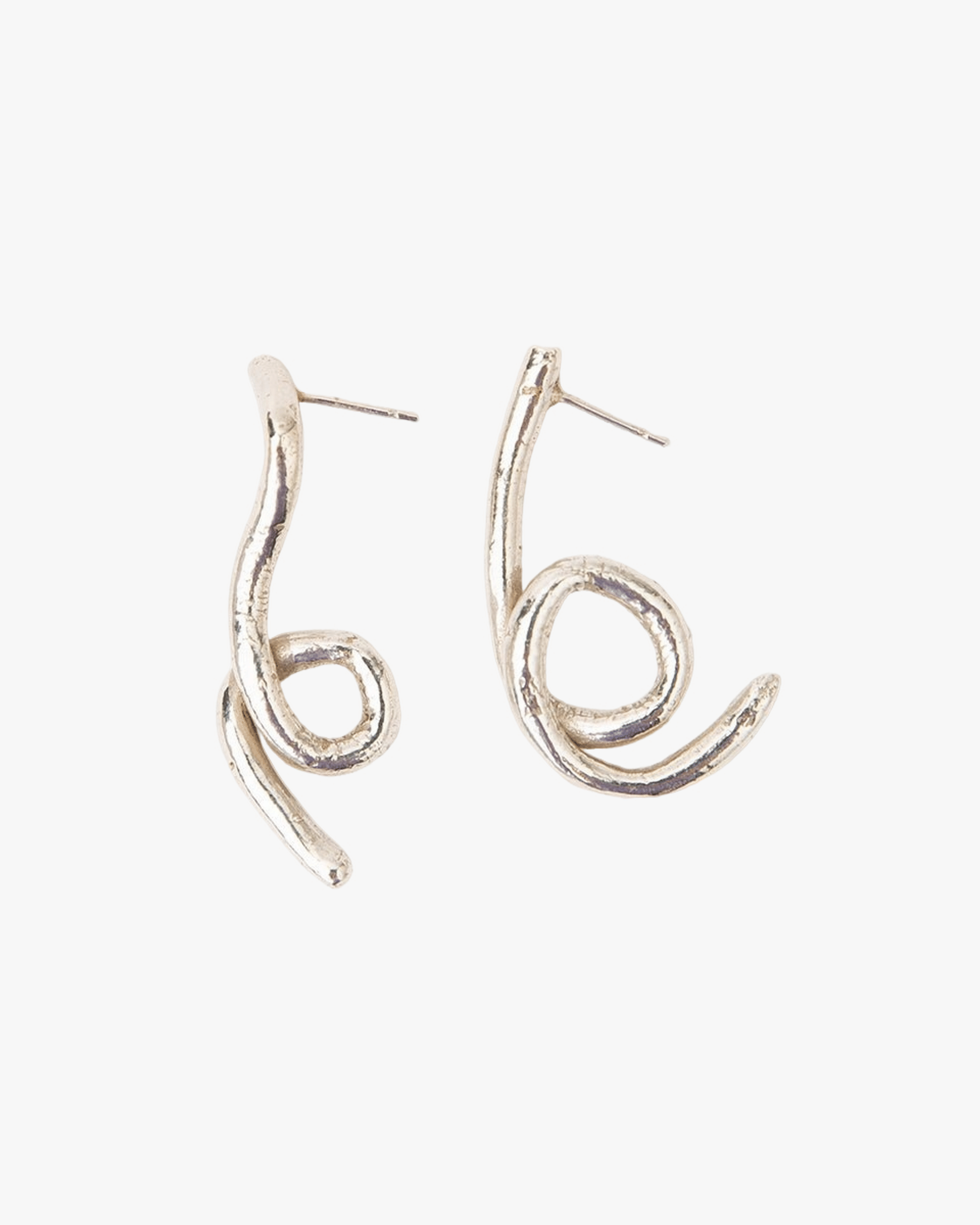 ALGA EARRINGS SILVER made by Carolina De Barros