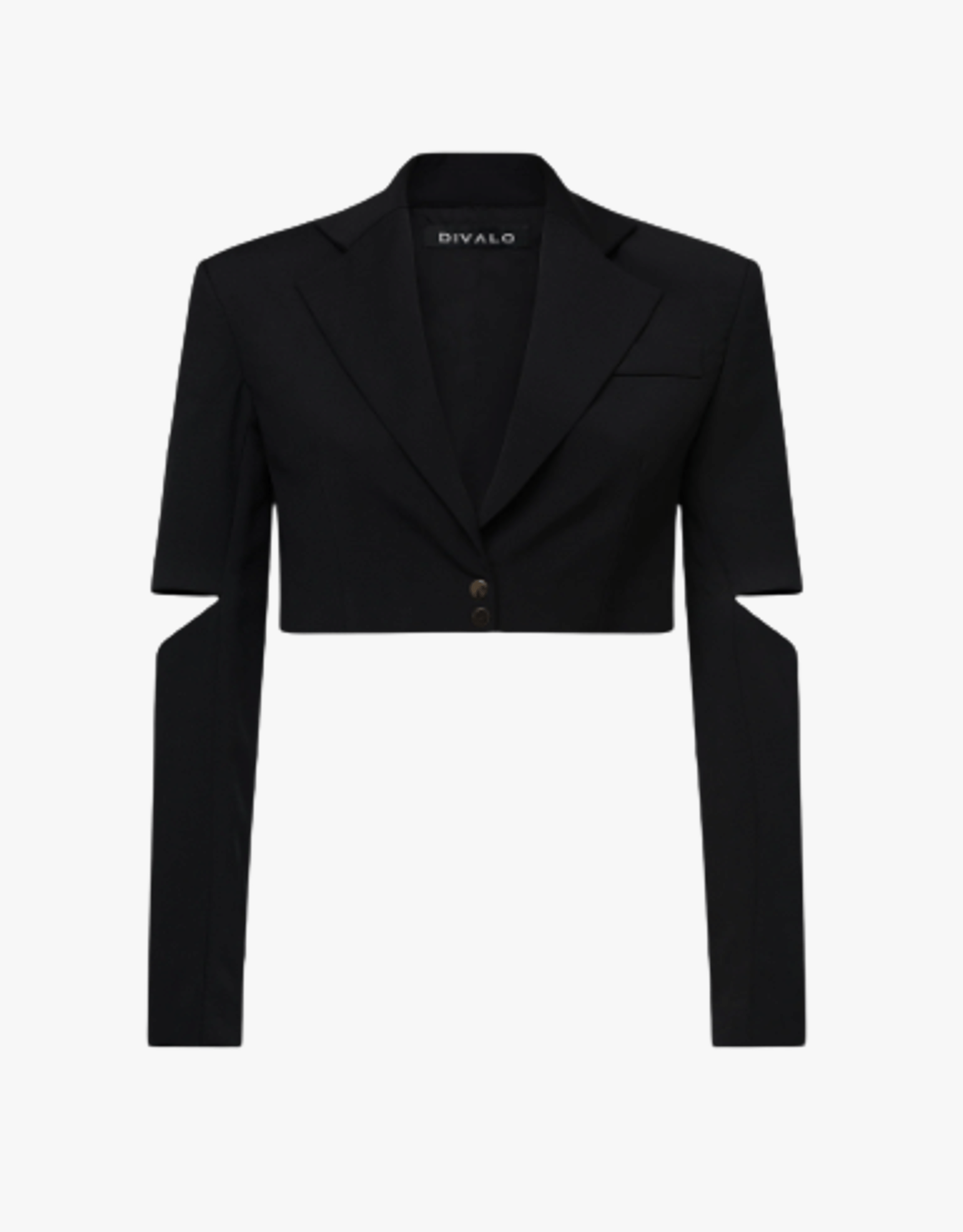 Palmira crop blazer made by DIVALO