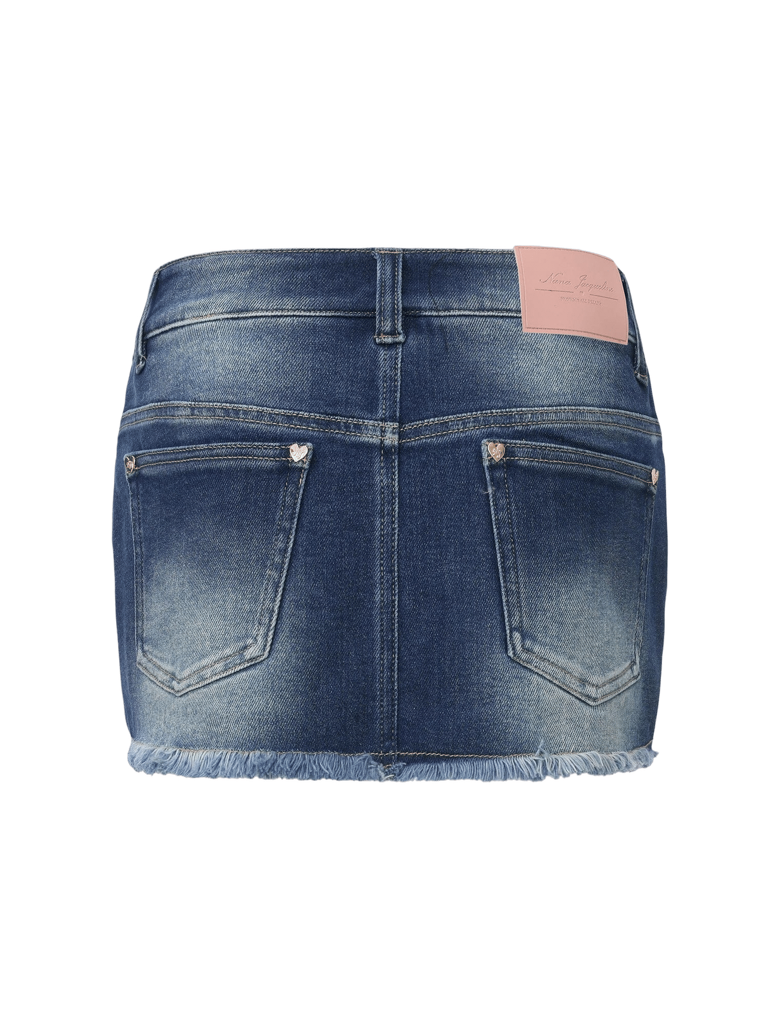 Lexi Low-Rise Dark Blue Denim Mini Skirt made by Nana Jacqueline