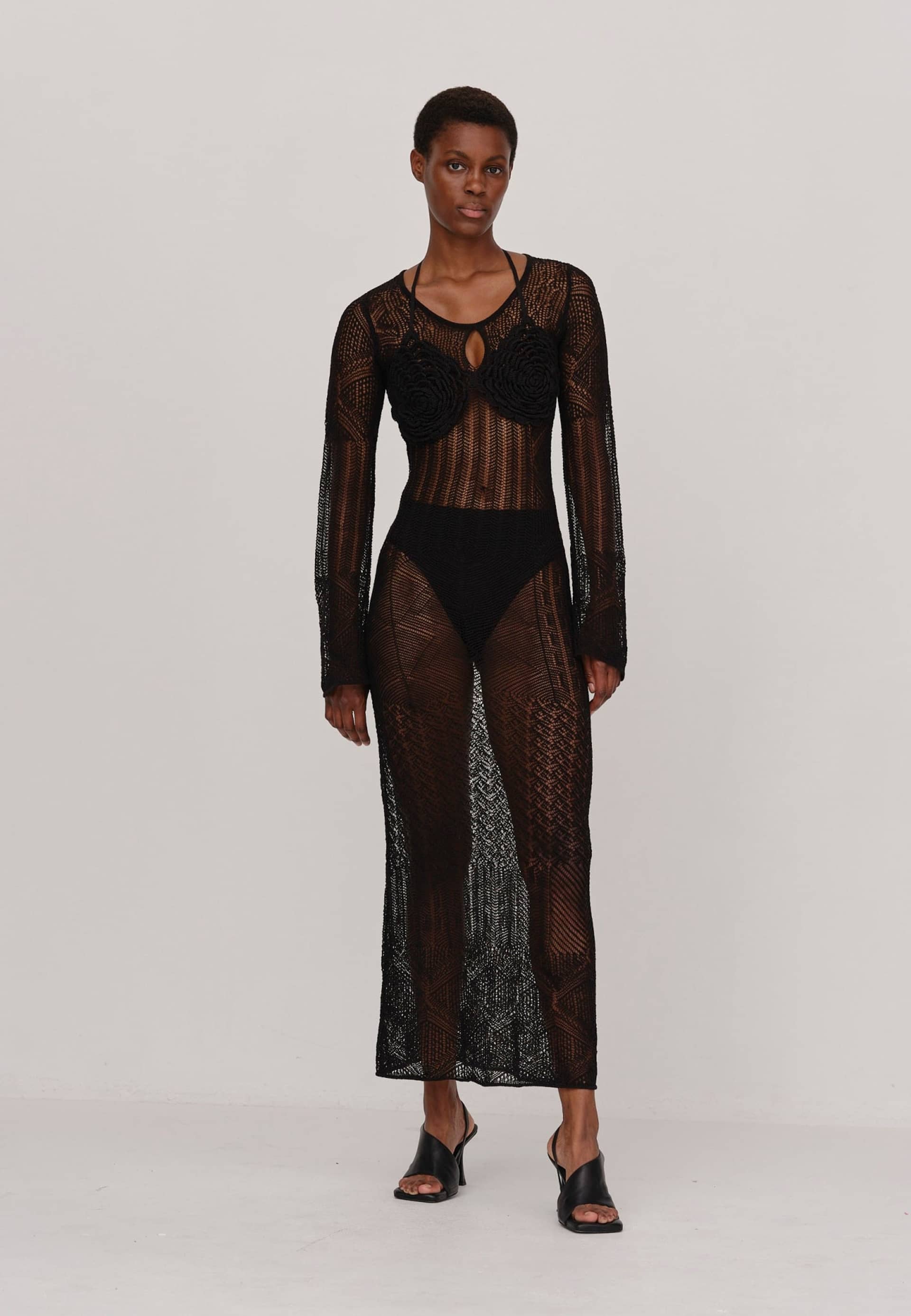 Club Knit dress - Black made by HERSKIND