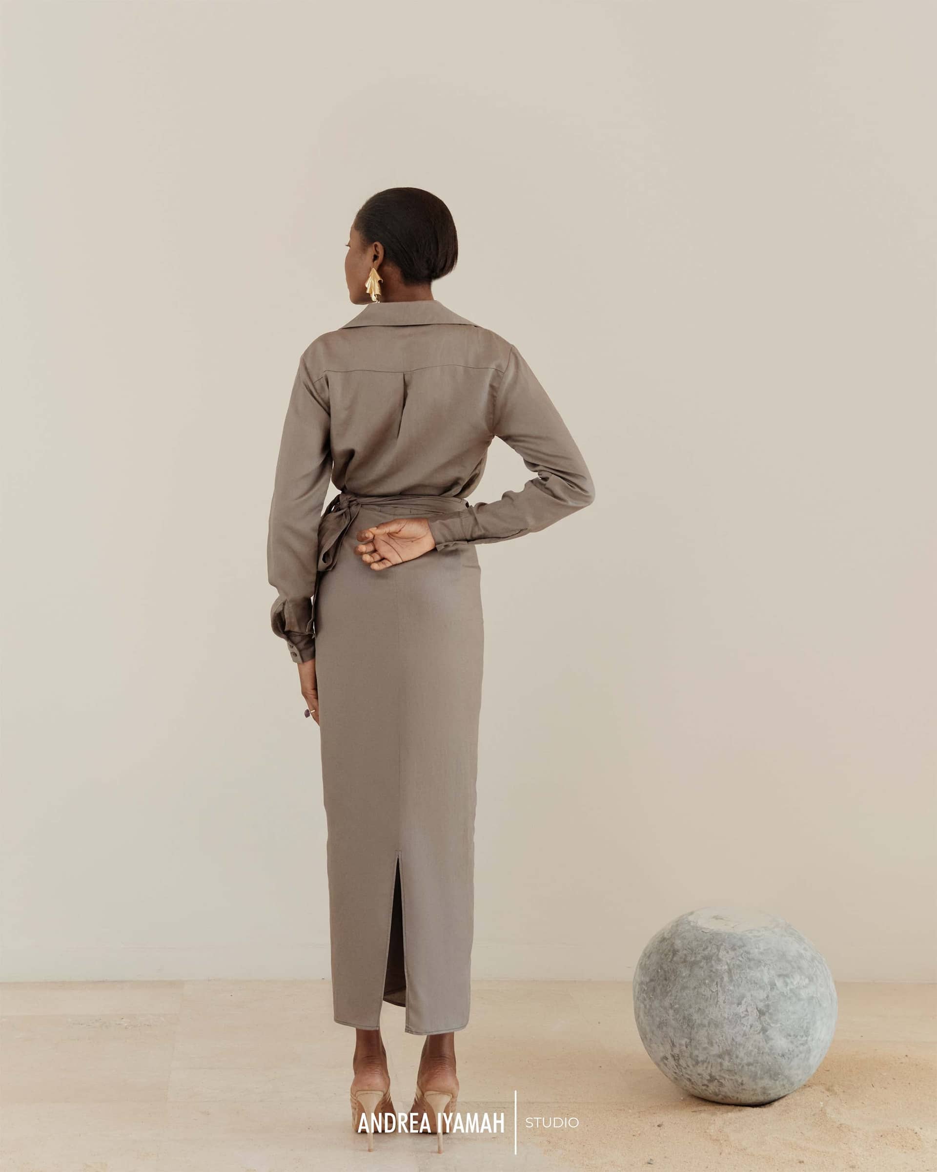 EKA WRAP SKIRT made by Andrea Iyamah