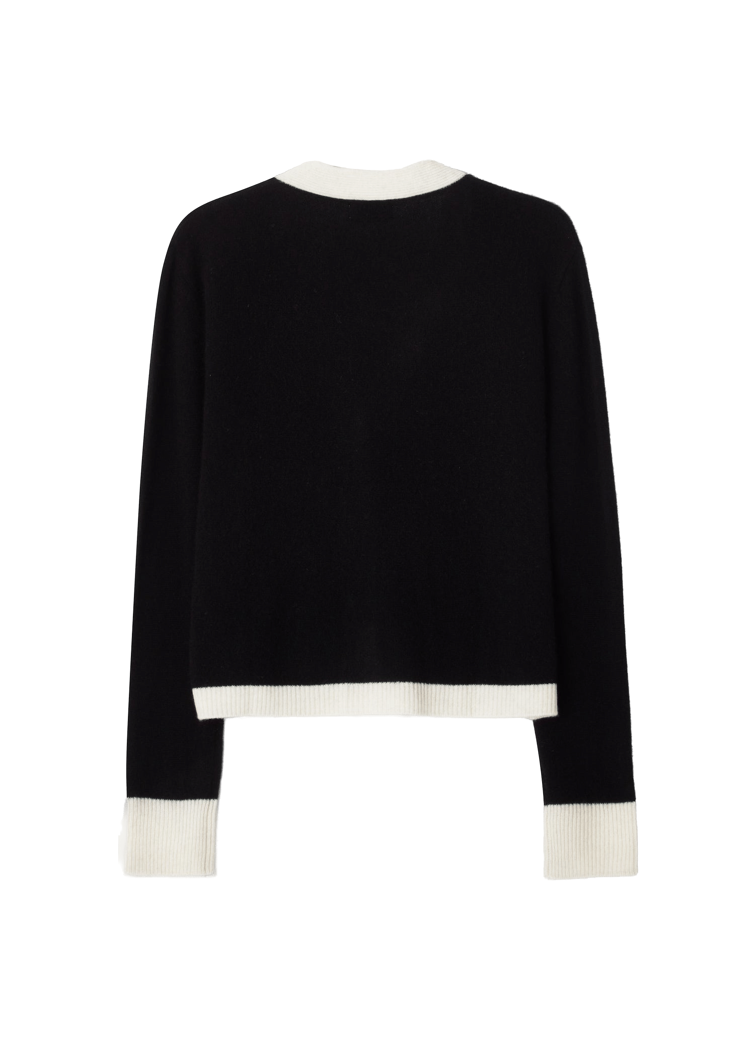 Colourblock Cardigan Black & White made by CLOEYS