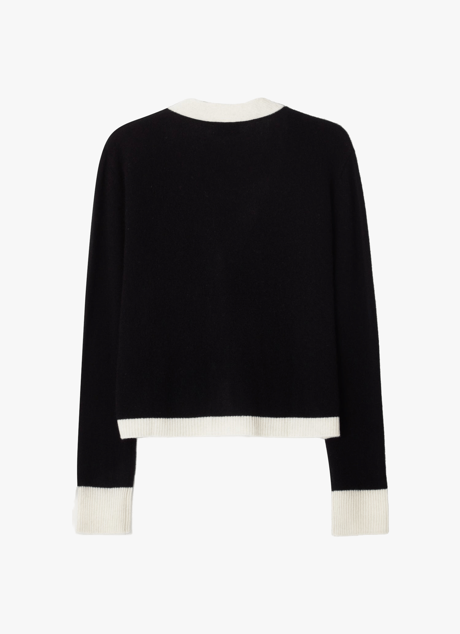 Colourblock Cardigan Black & White made by CLOEYS