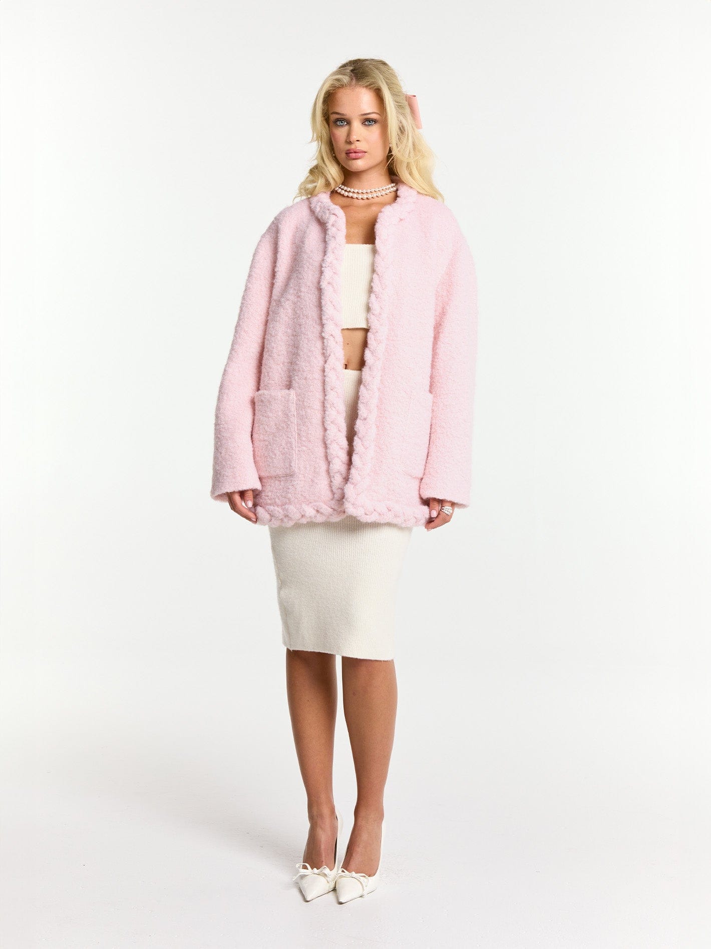 Talia Coat (Pink) made by Nana Jacqueline