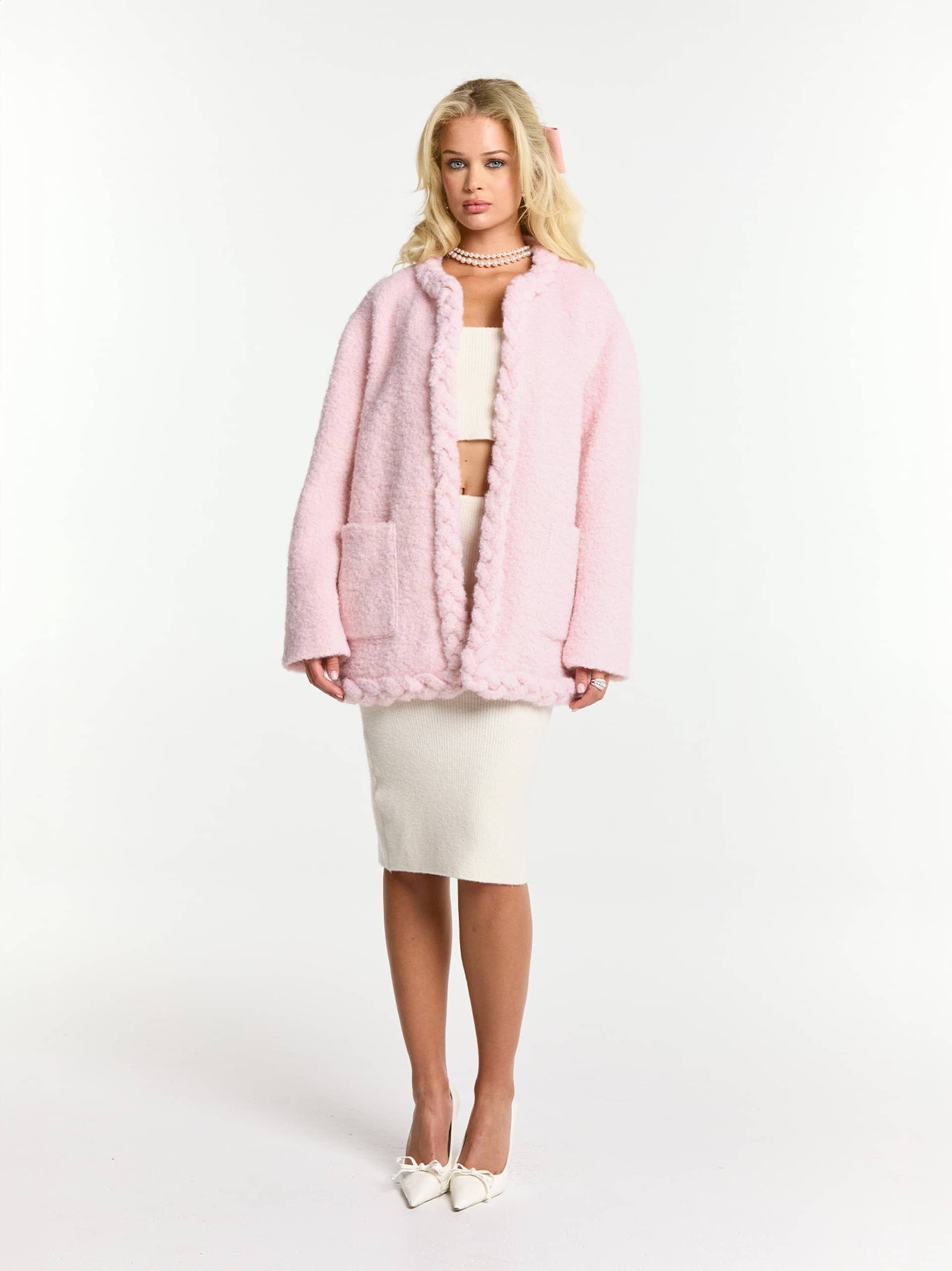 Talia Coat (Pink) made by Nana Jacqueline