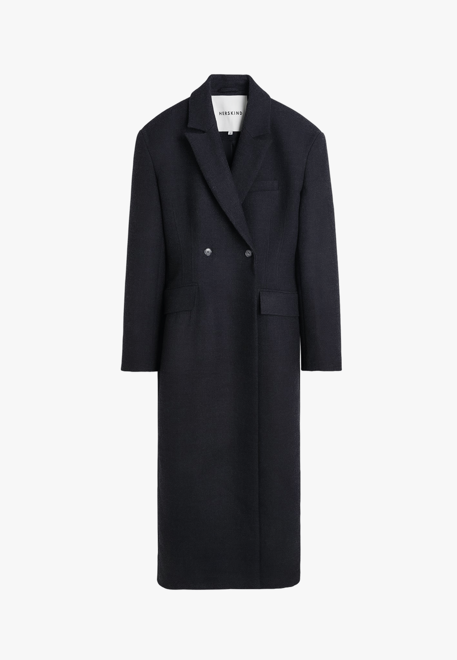 Ultra De Lux Coat - Navy made by HERSKIND