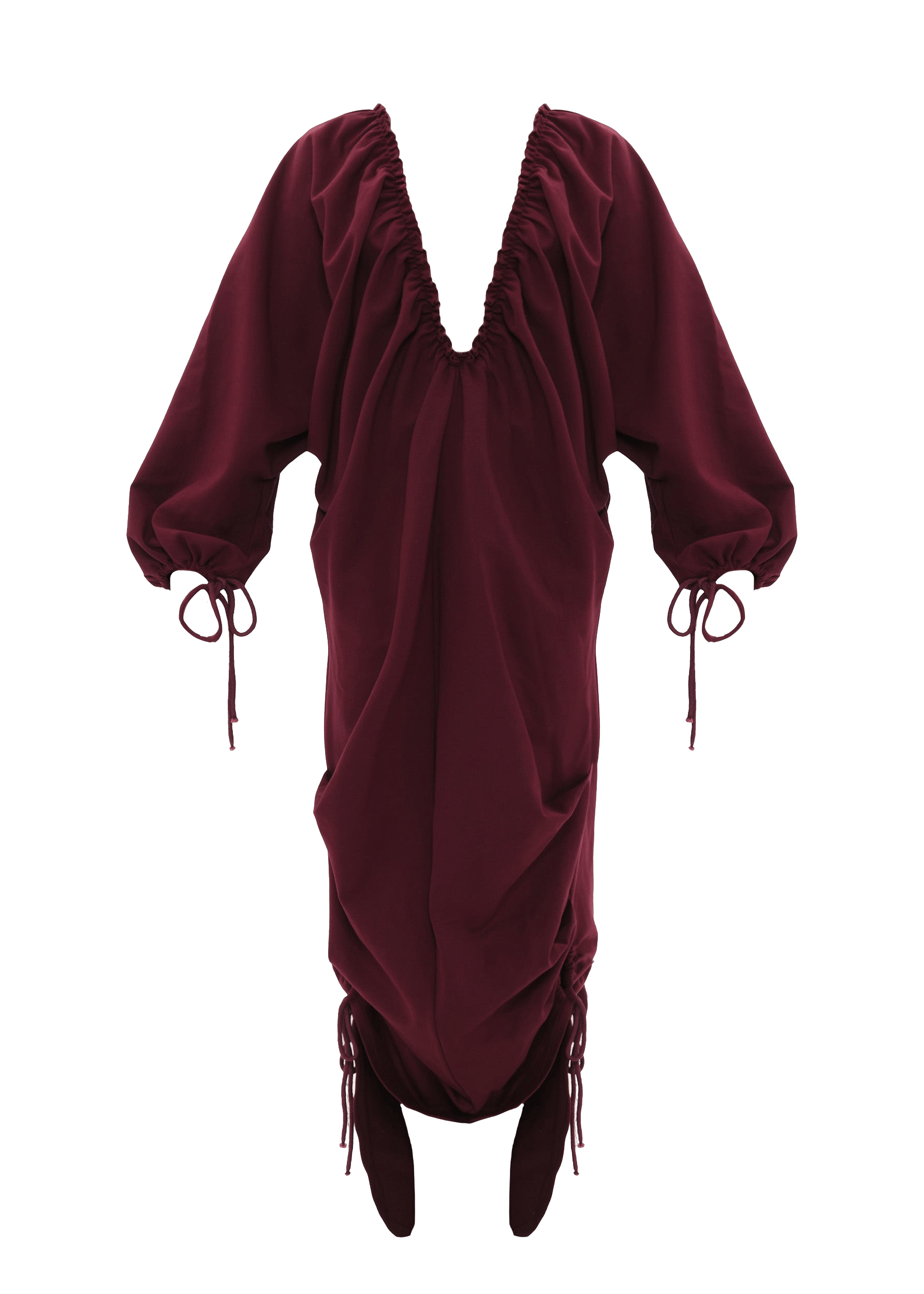 META MAXI DRESS - DARK PLUM made by Andrea Iyamah