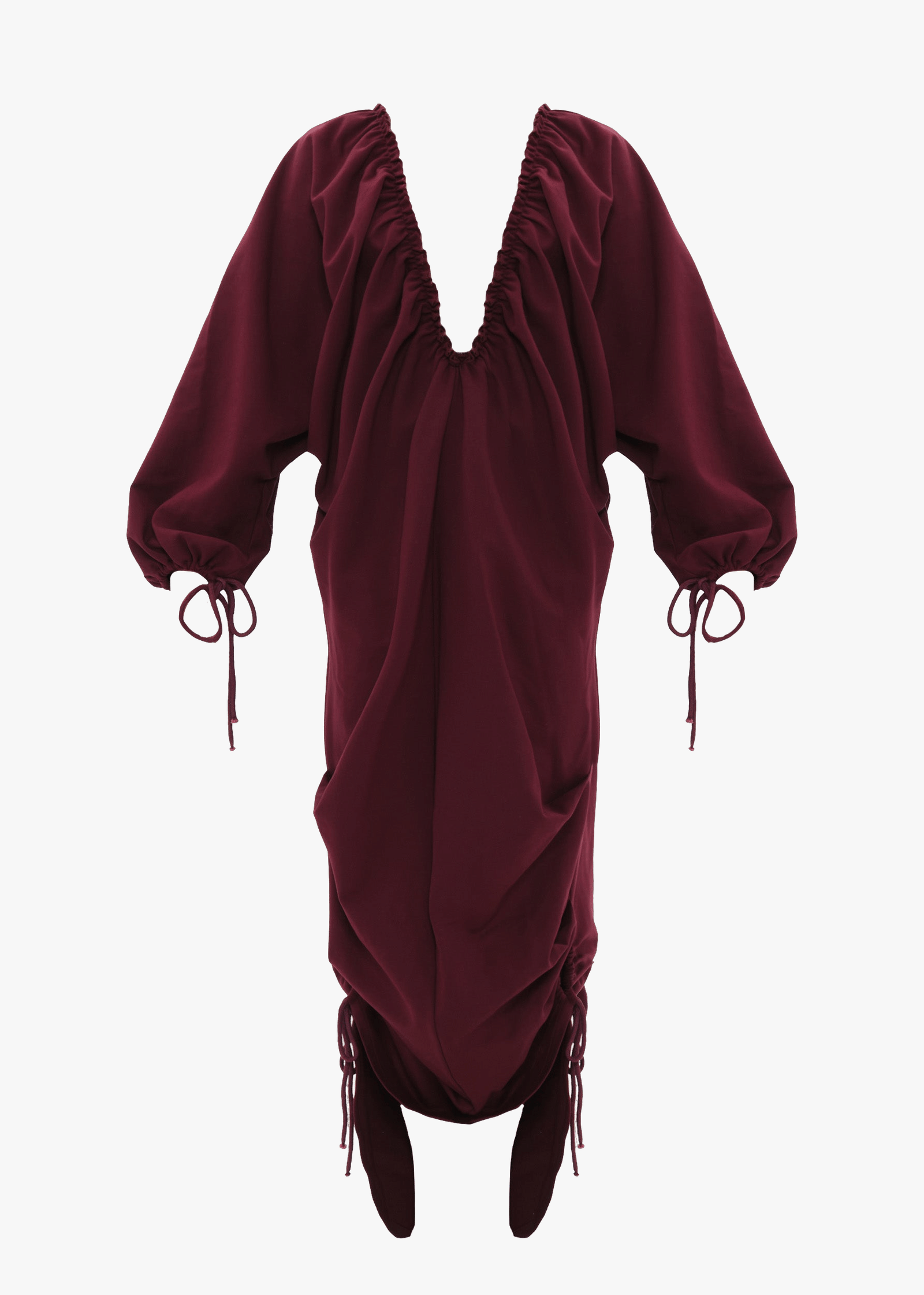 META MAXI DRESS - DARK PLUM made by Andrea Iyamah
