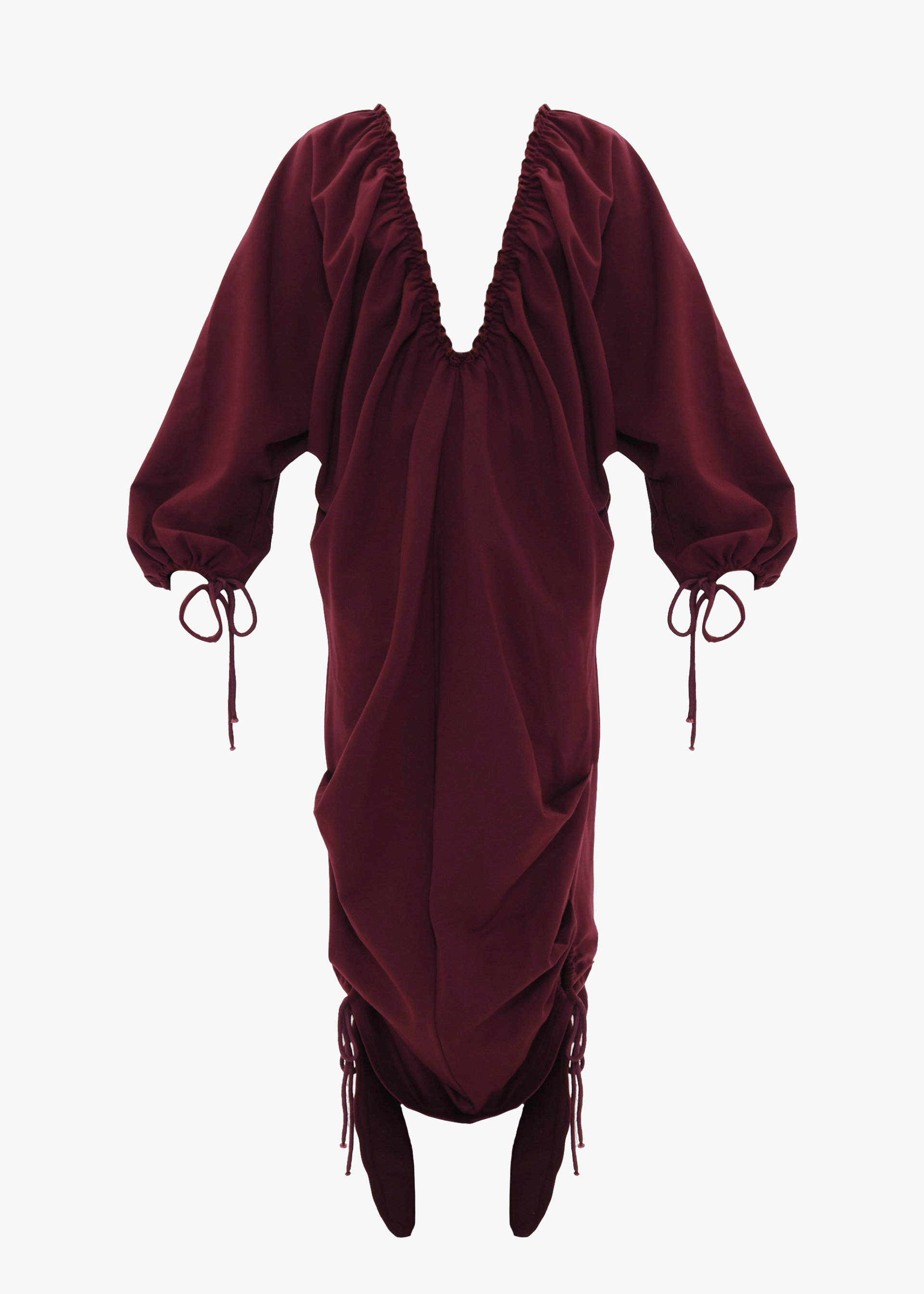 META MAXI DRESS - DARK PLUM made by Andrea Iyamah