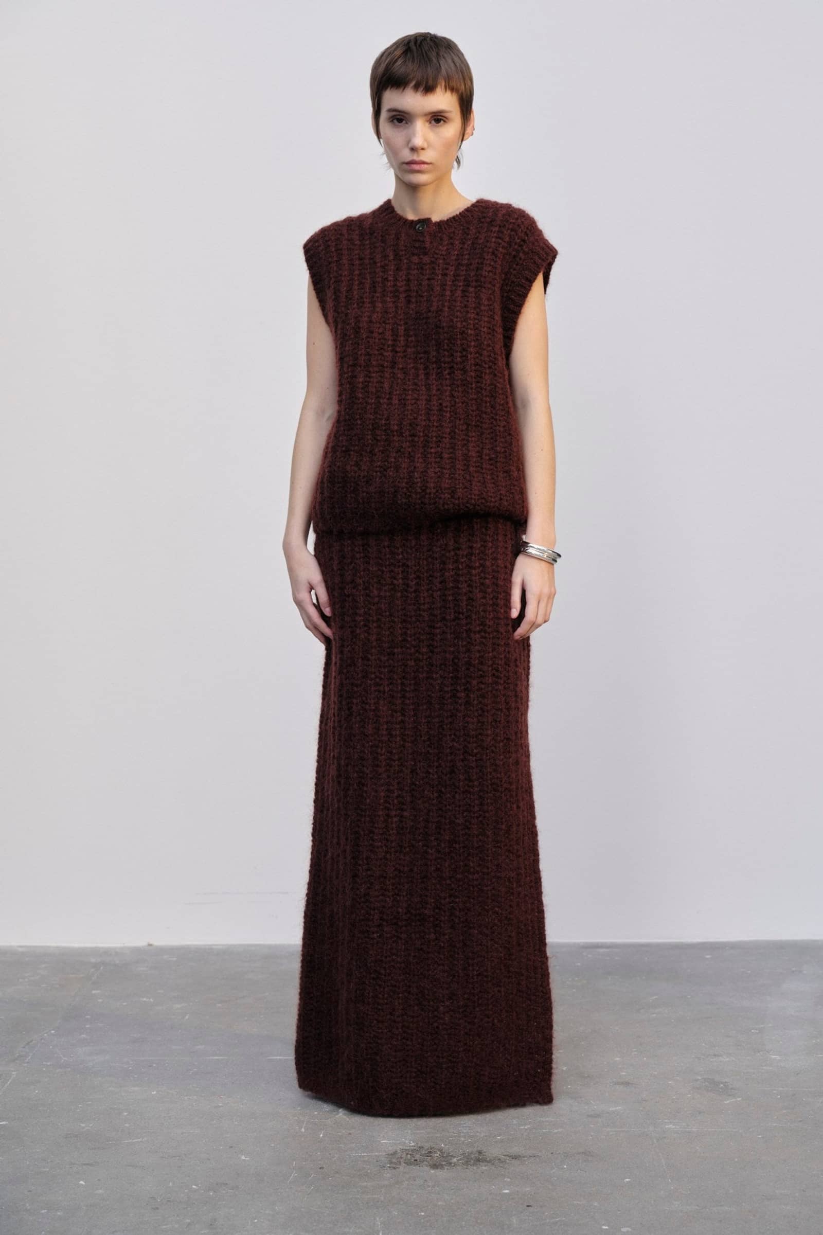 Sonny Knit Top - Oxblood made by HERSKIND