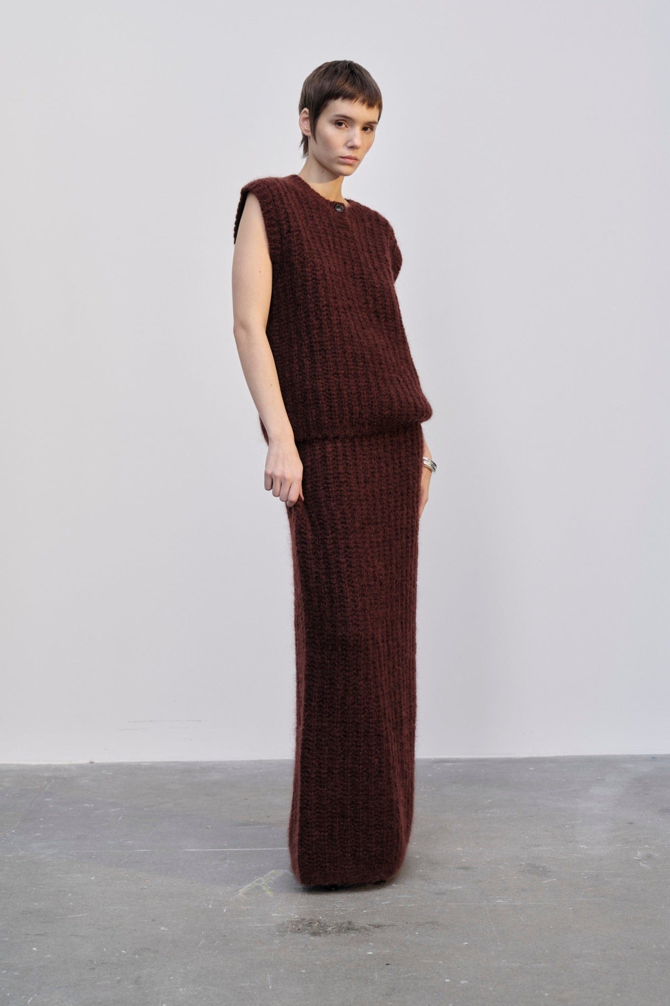 Sonny Knit Top - Oxblood made by HERSKIND