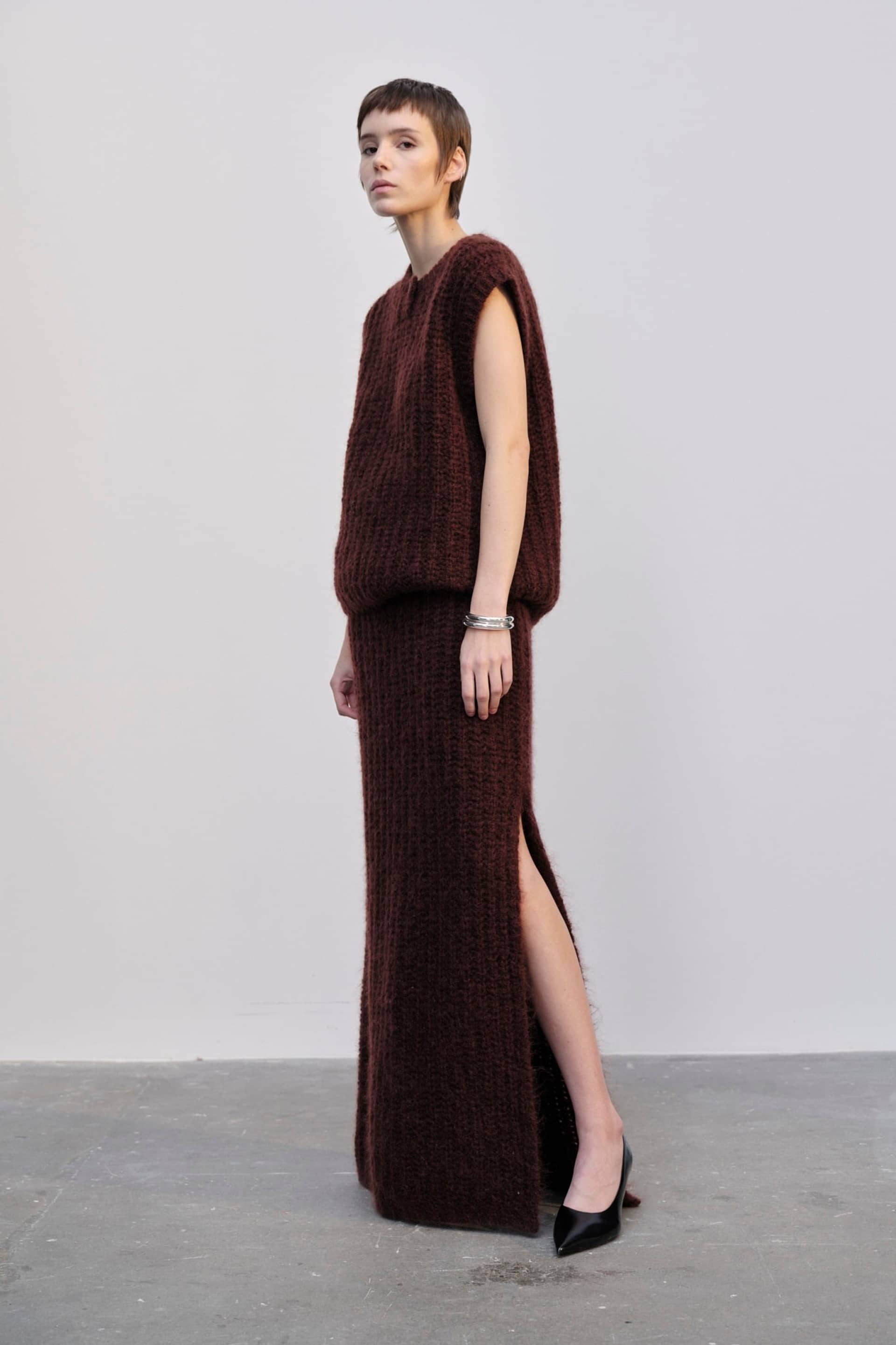 Sonny Knit Top - Oxblood made by HERSKIND