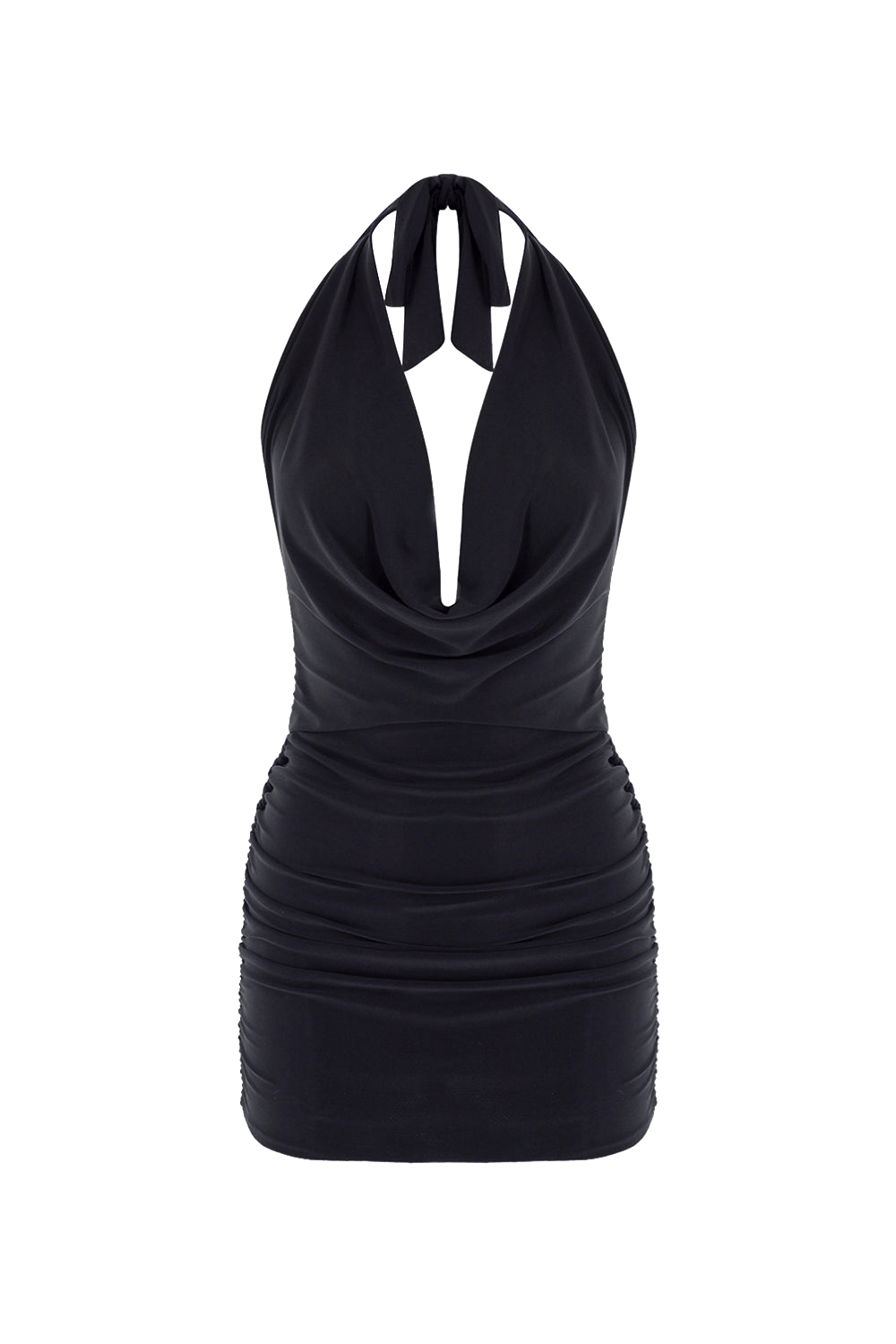 Luna Black Mini Dress made by Lora Istanbul