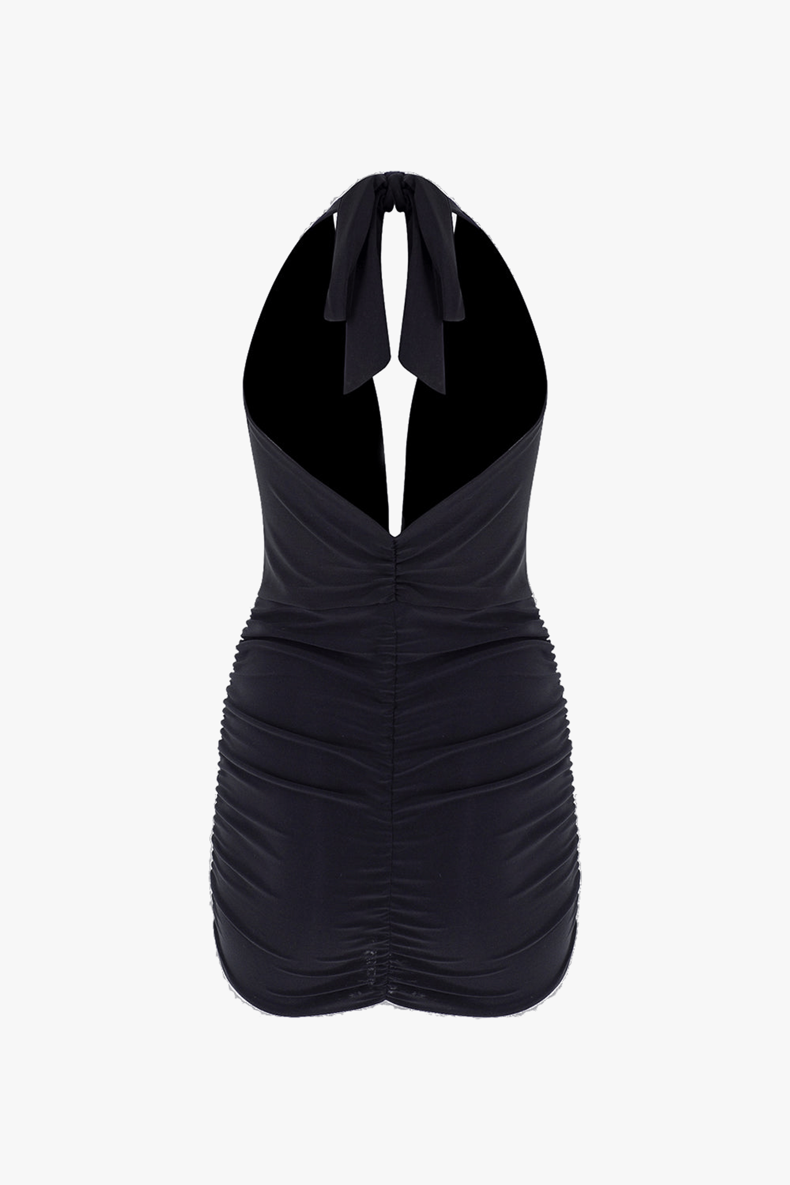 Luna Black Mini Dress made by Lora Istanbul