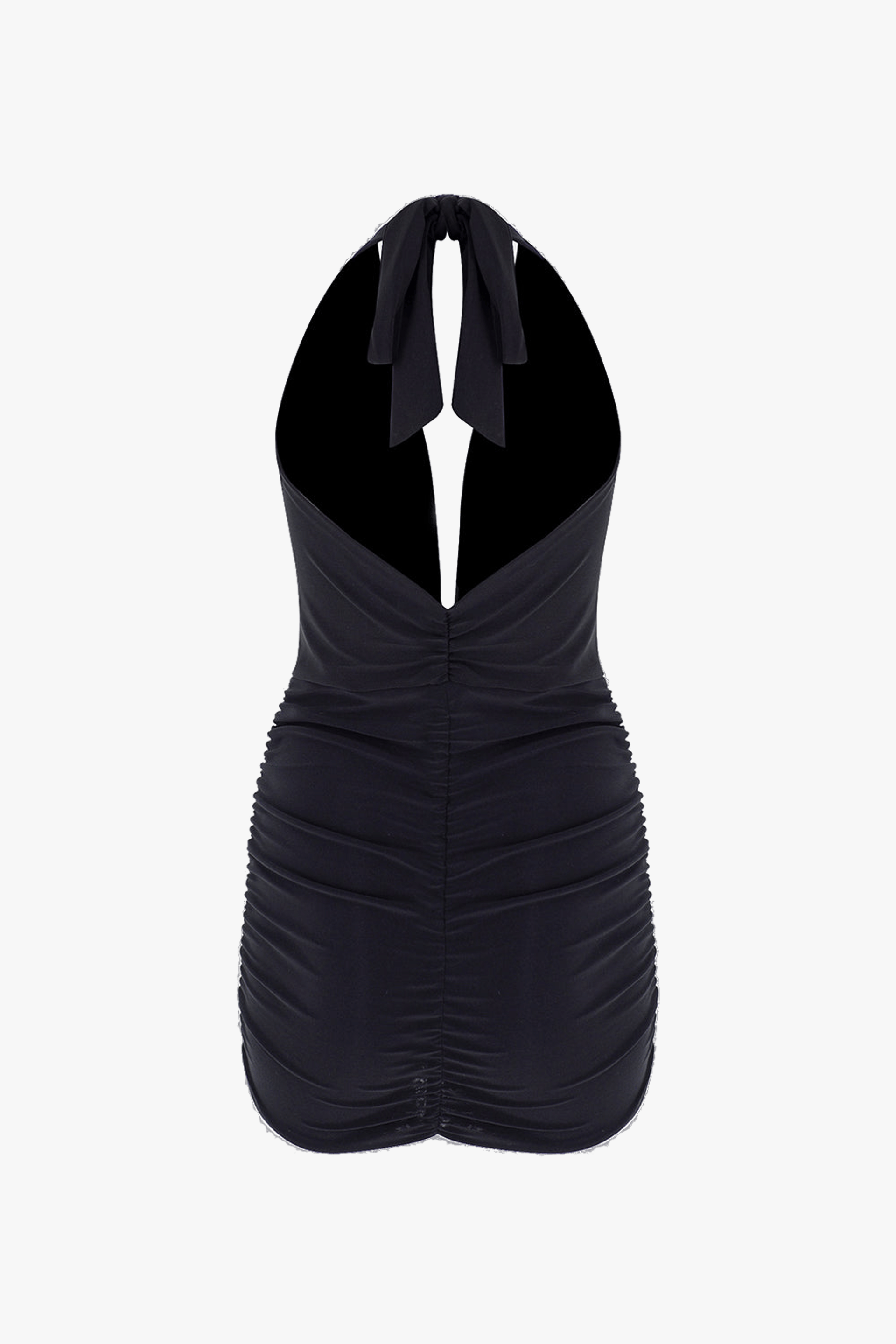 Luna Black Mini Dress made by Lora Istanbul