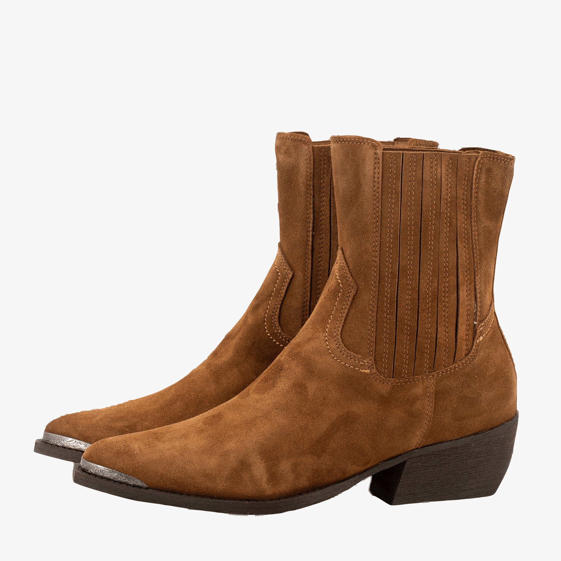 BROWN SUEDE BOOTIES made by Toral