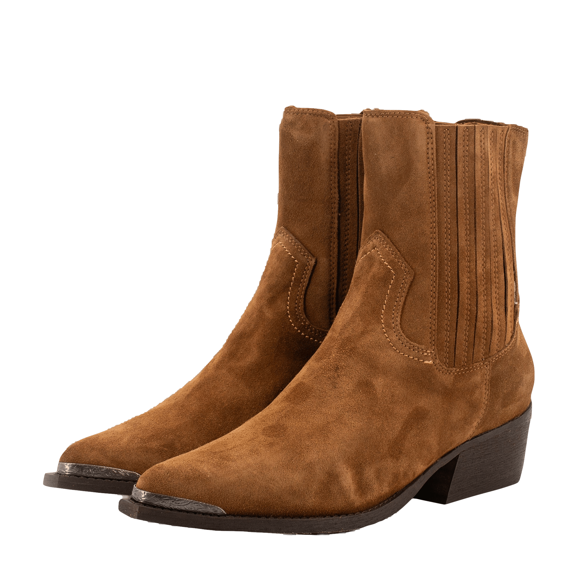 BROWN SUEDE BOOTIES made by Toral