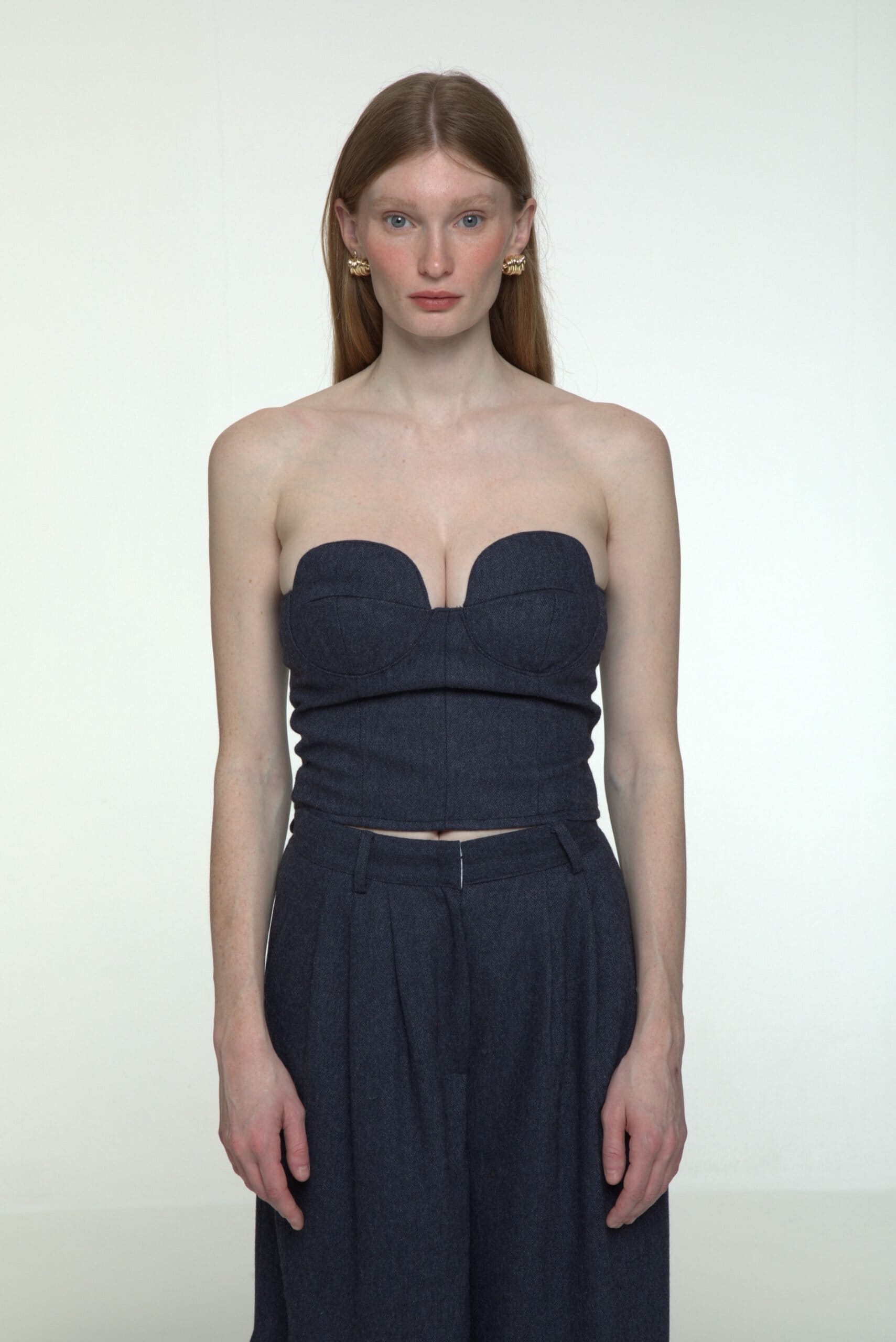 Herringbone bustier made by AFTERHOURS