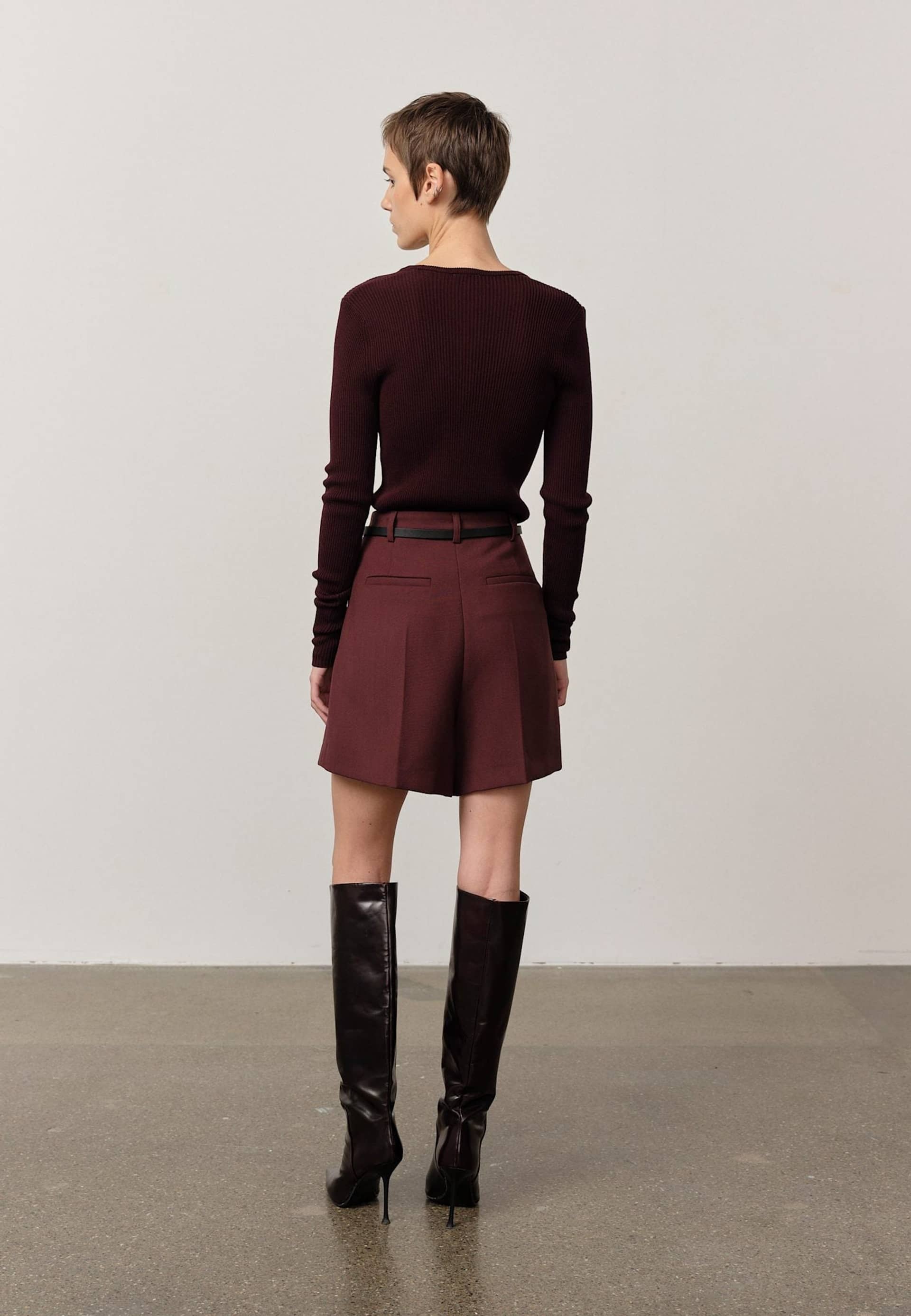 ChiChi Knit Cardigan - Wine Red made by HERSKIND