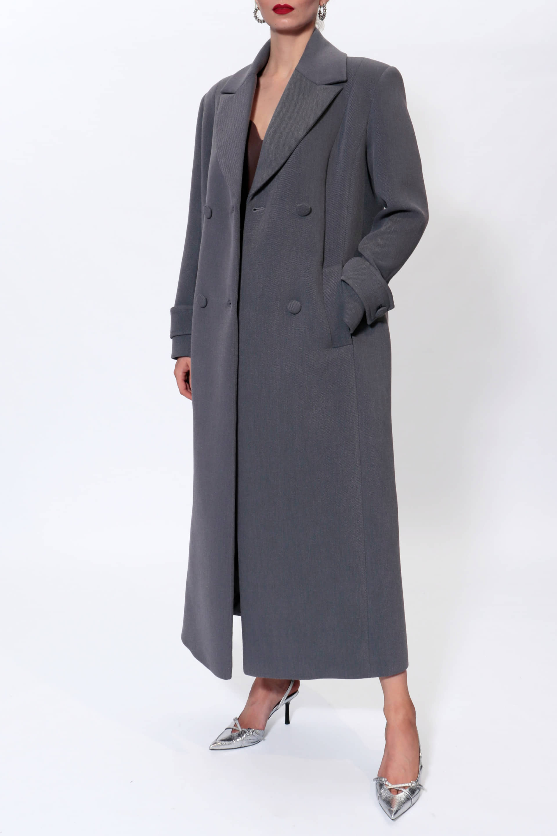 Coat Cartney Baltic Grey made by HALEWSKI