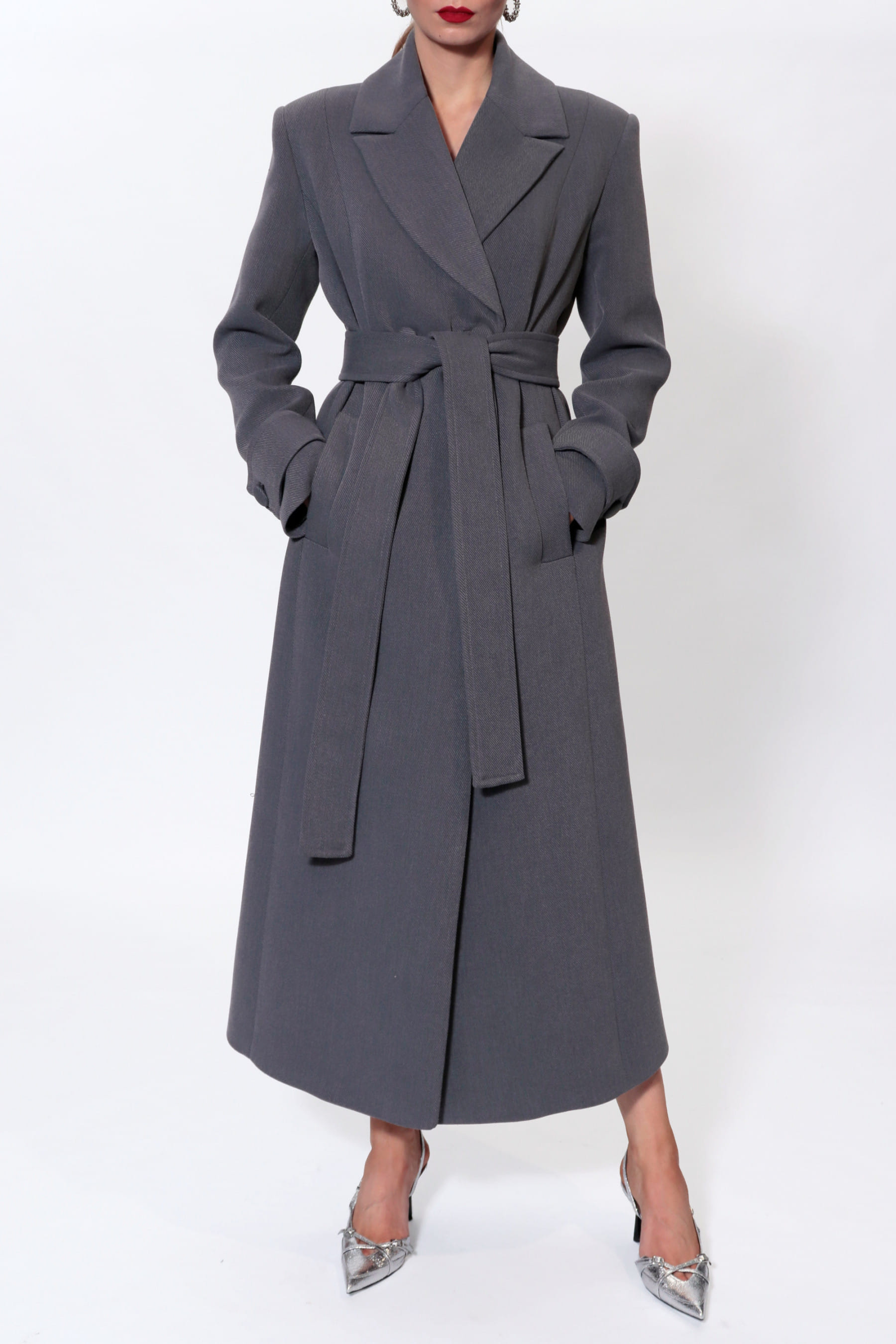 Coat Cartney Baltic Grey made by HALEWSKI