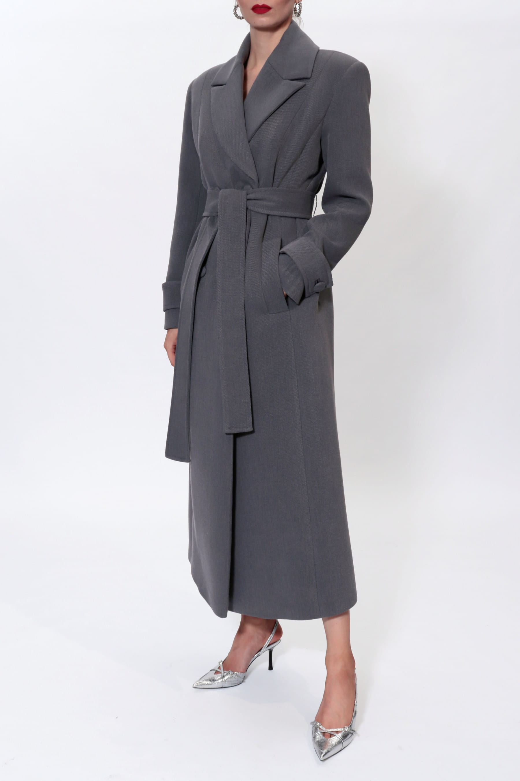 Coat Cartney Baltic Grey made by HALEWSKI