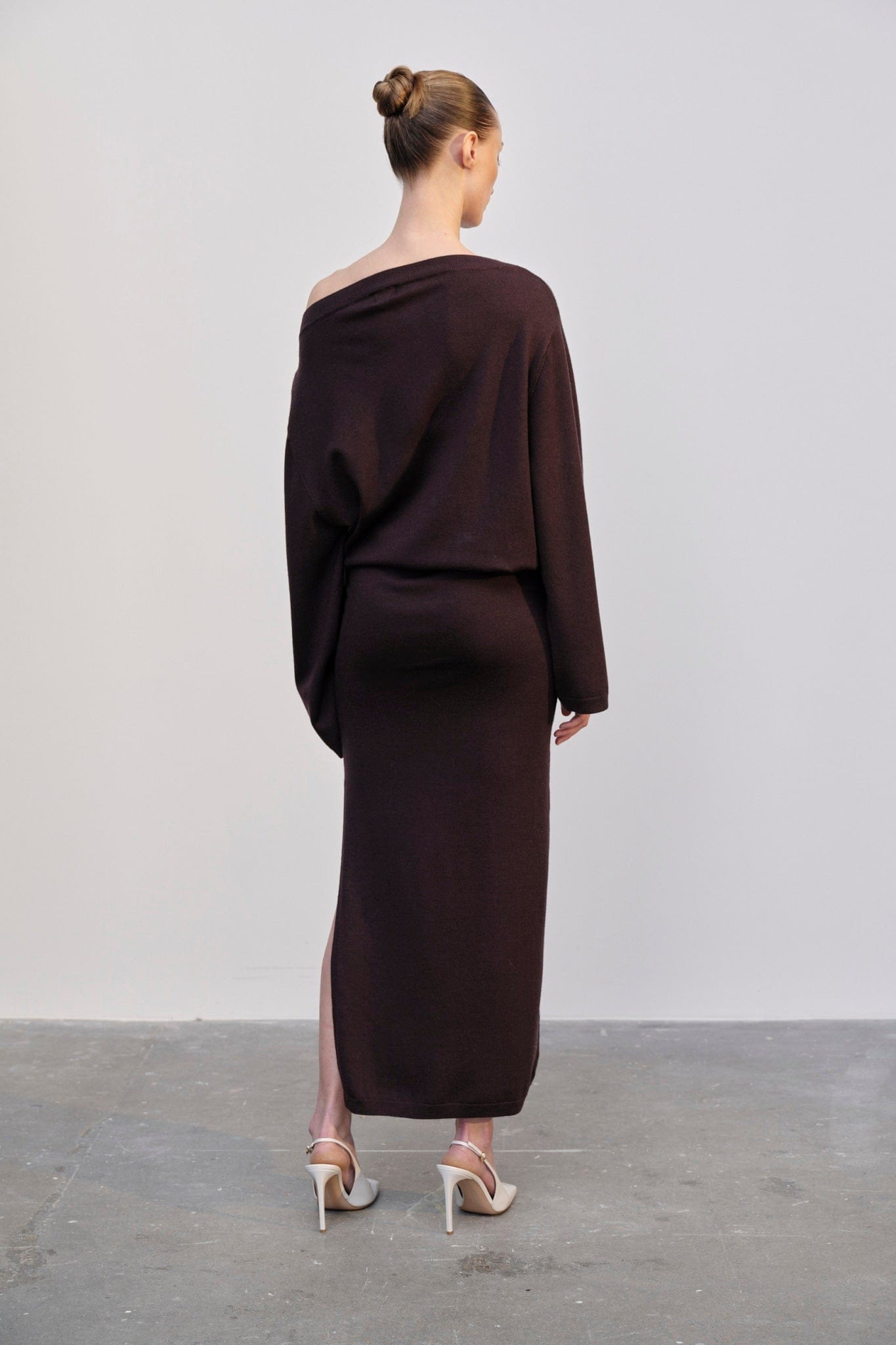 Isabella Knit Dress - Oxblood made by HERSKIND