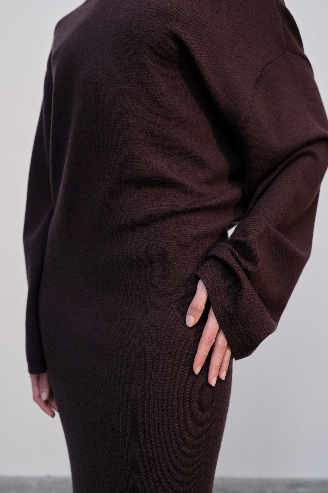 Isabella Knit Dress - Oxblood made by HERSKIND