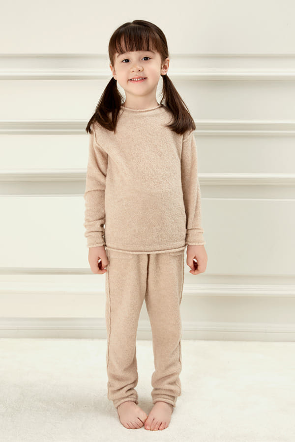 Teddy Kid's Cotton Wool Knit Lounge Set made by MANITO