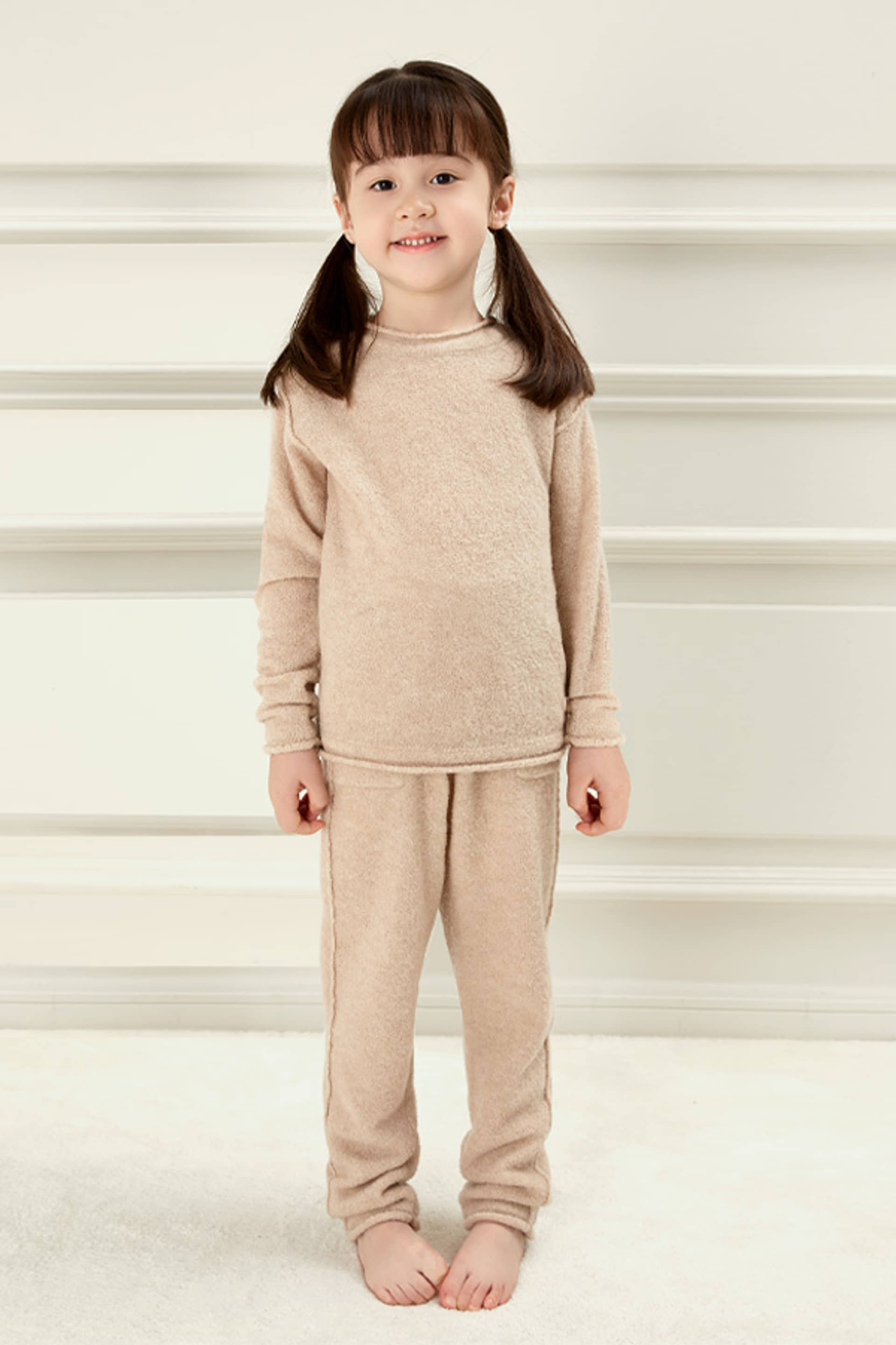 Teddy Kid's Cotton Wool Knit Lounge Set made by MANITO