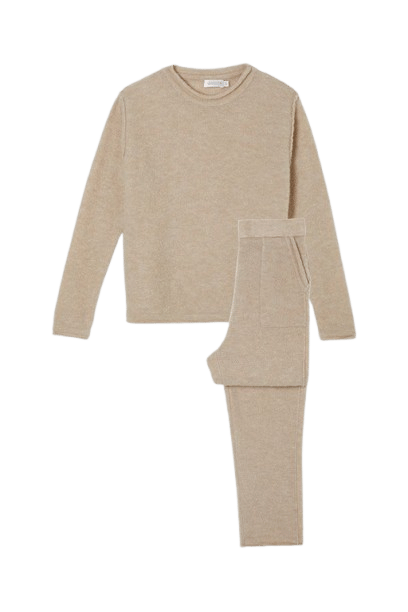 Teddy Kid's Cotton Wool Knit Lounge Set made by MANITO