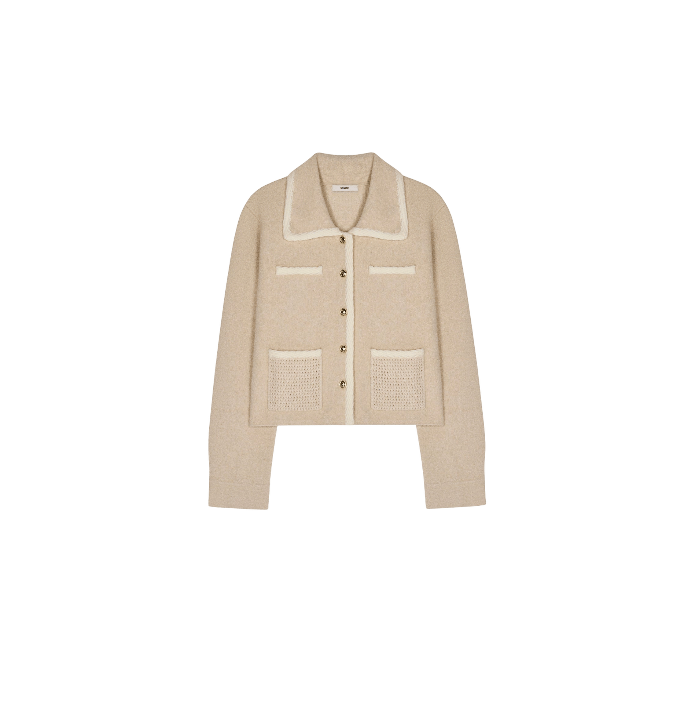 BOUCLÉ LAPEL JACKET made by CRUSH Collection