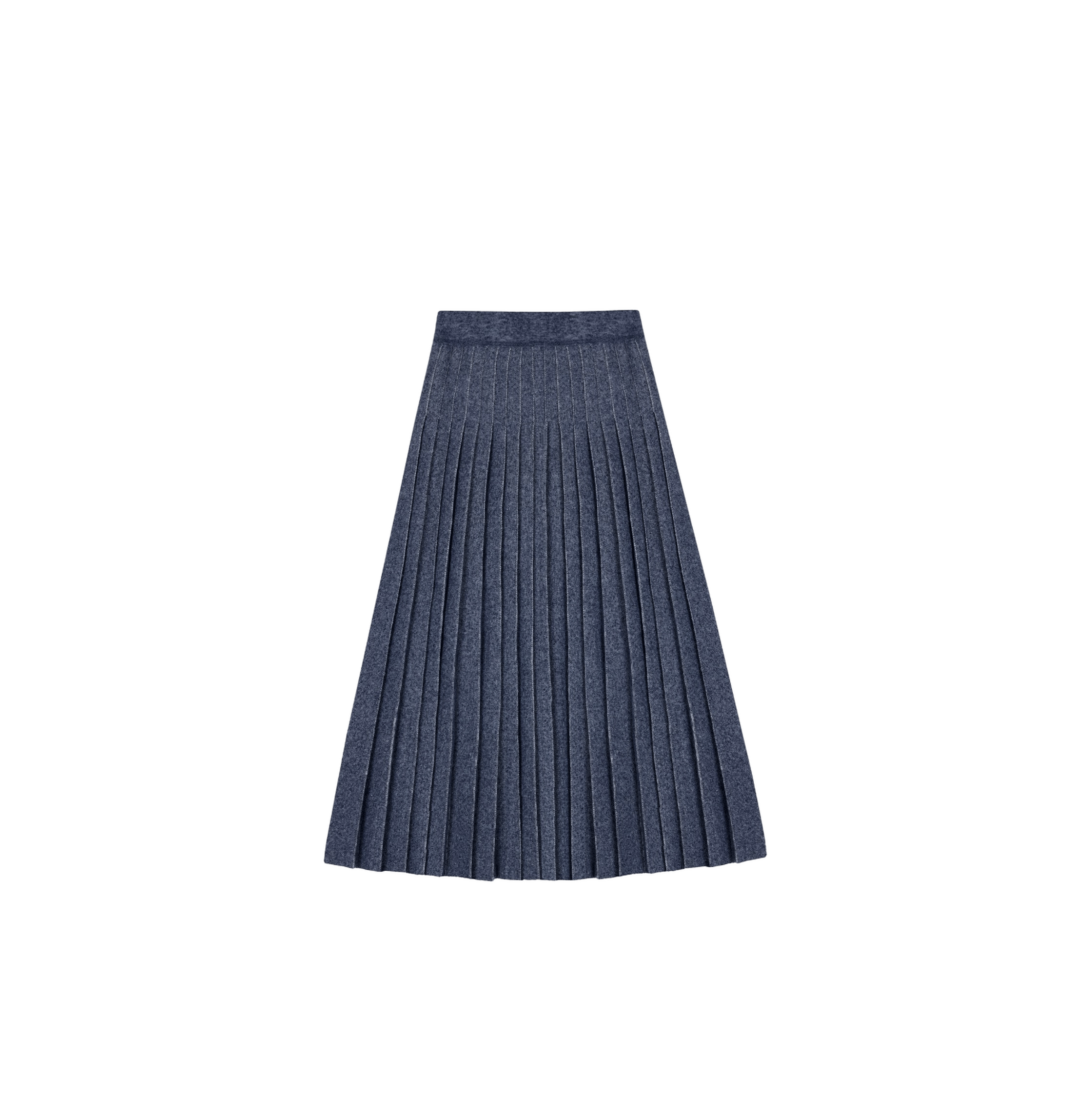DENIM PLEATED SKIRT made by CRUSH Collection