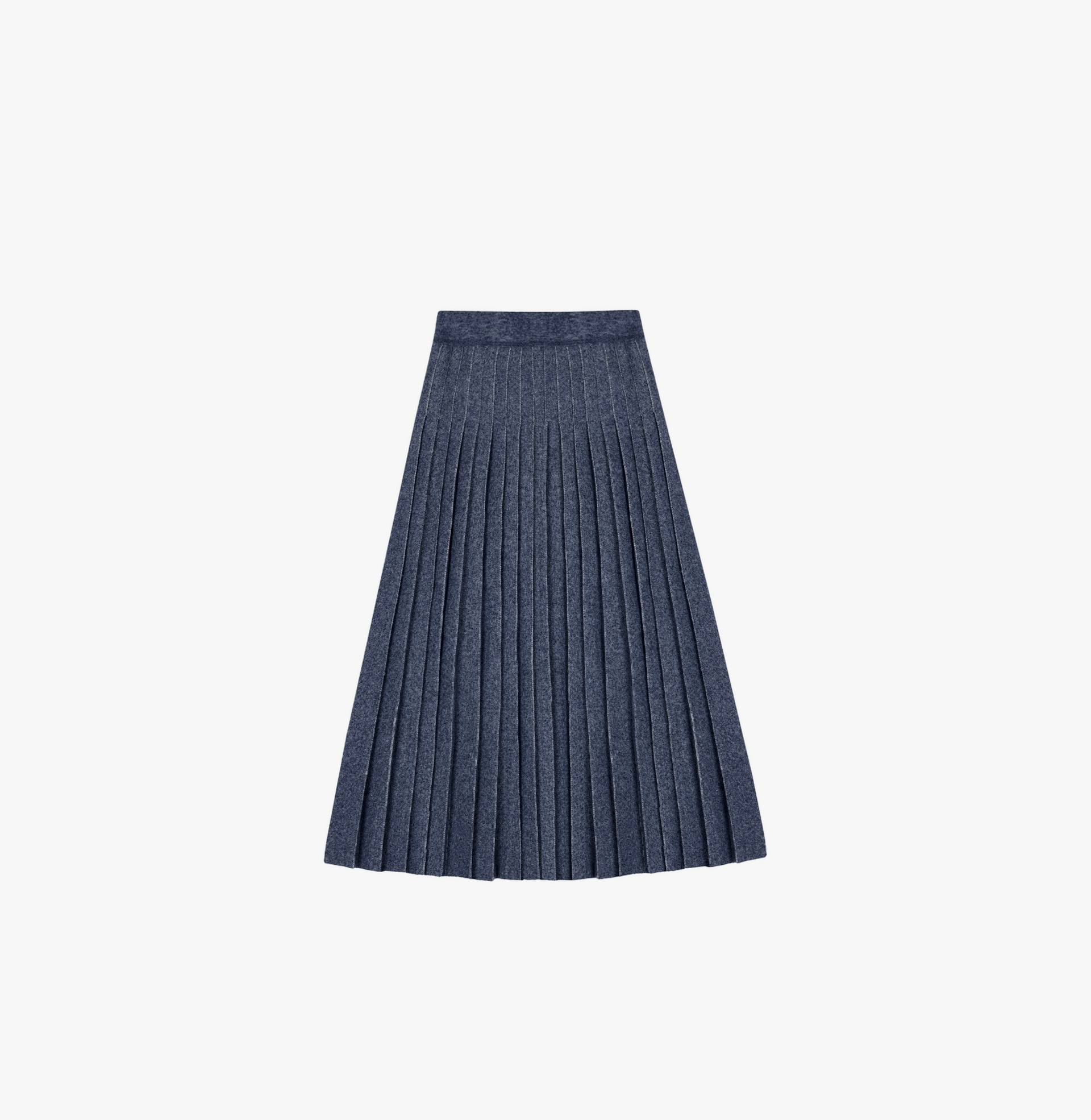 DENIM PLEATED SKIRT made by CRUSH Collection