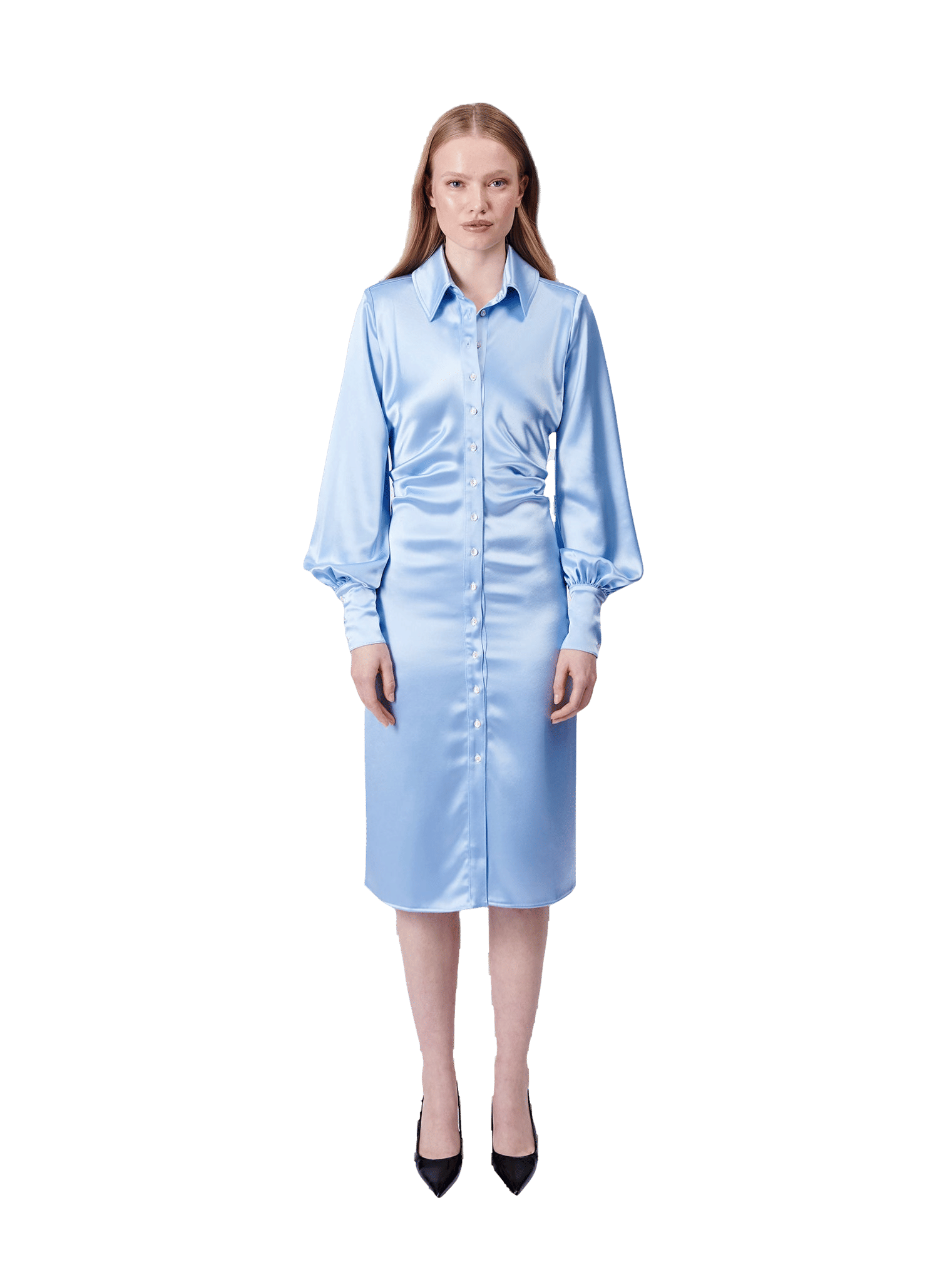 Brooke Dress in Blue made by AÉRYNE