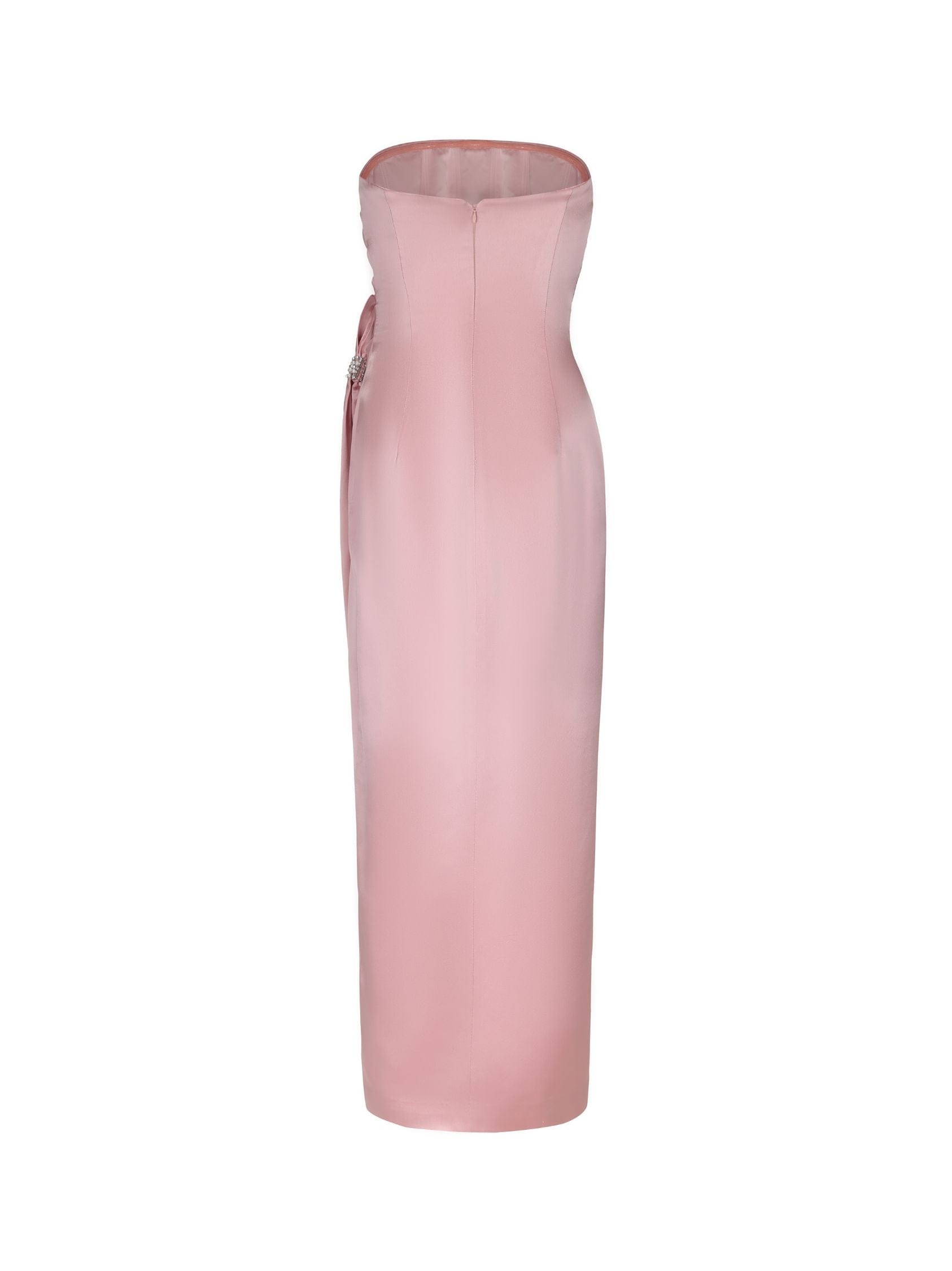 Emilia Satin Dress (Pink) made by Nana Jacqueline