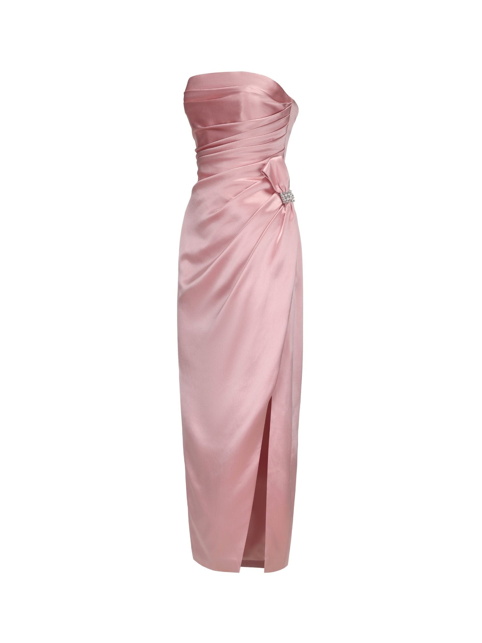 Emilia Satin Dress (Pink) made by Nana Jacqueline