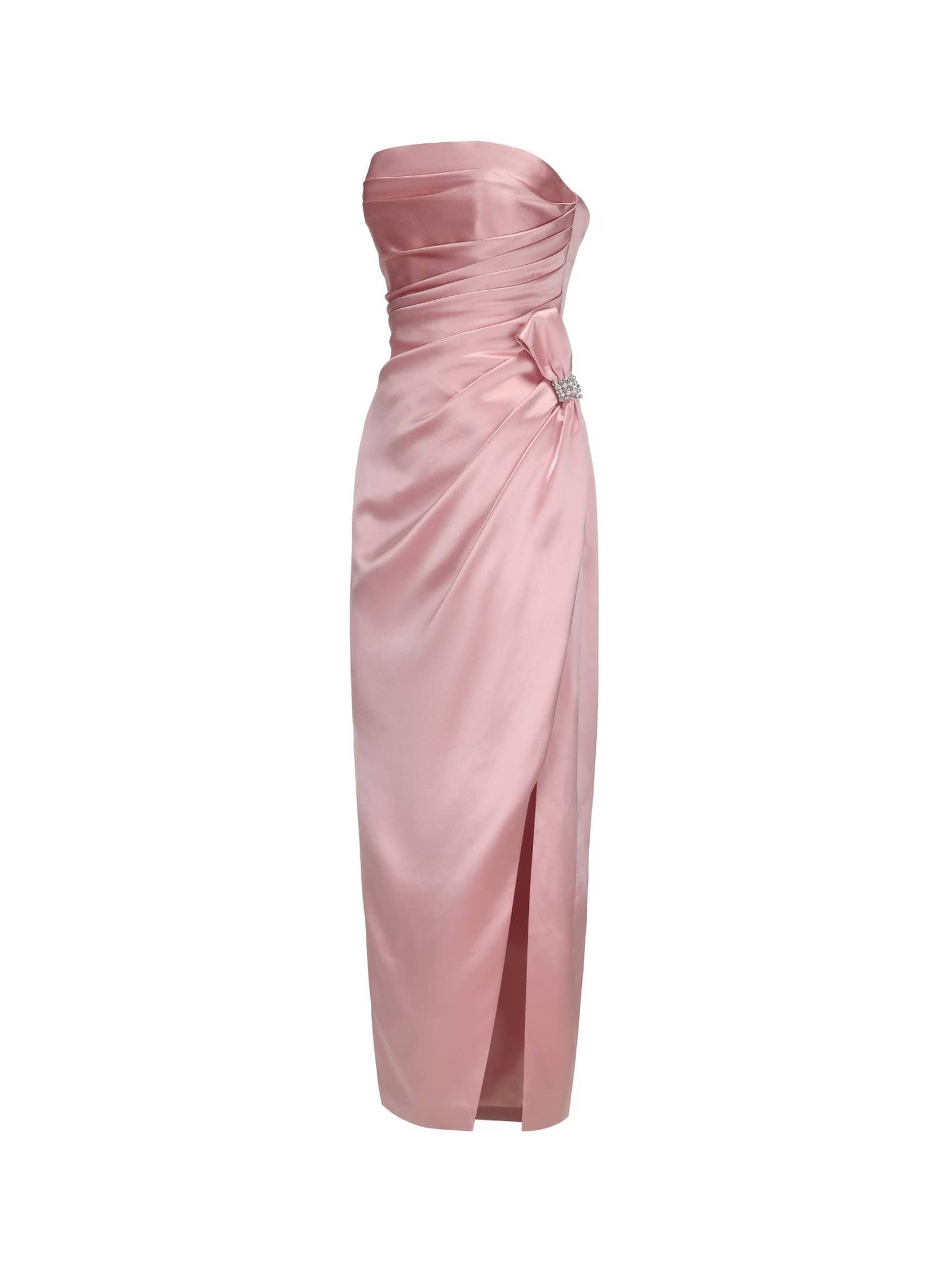 Emilia Satin Dress (Pink) made by Nana Jacqueline