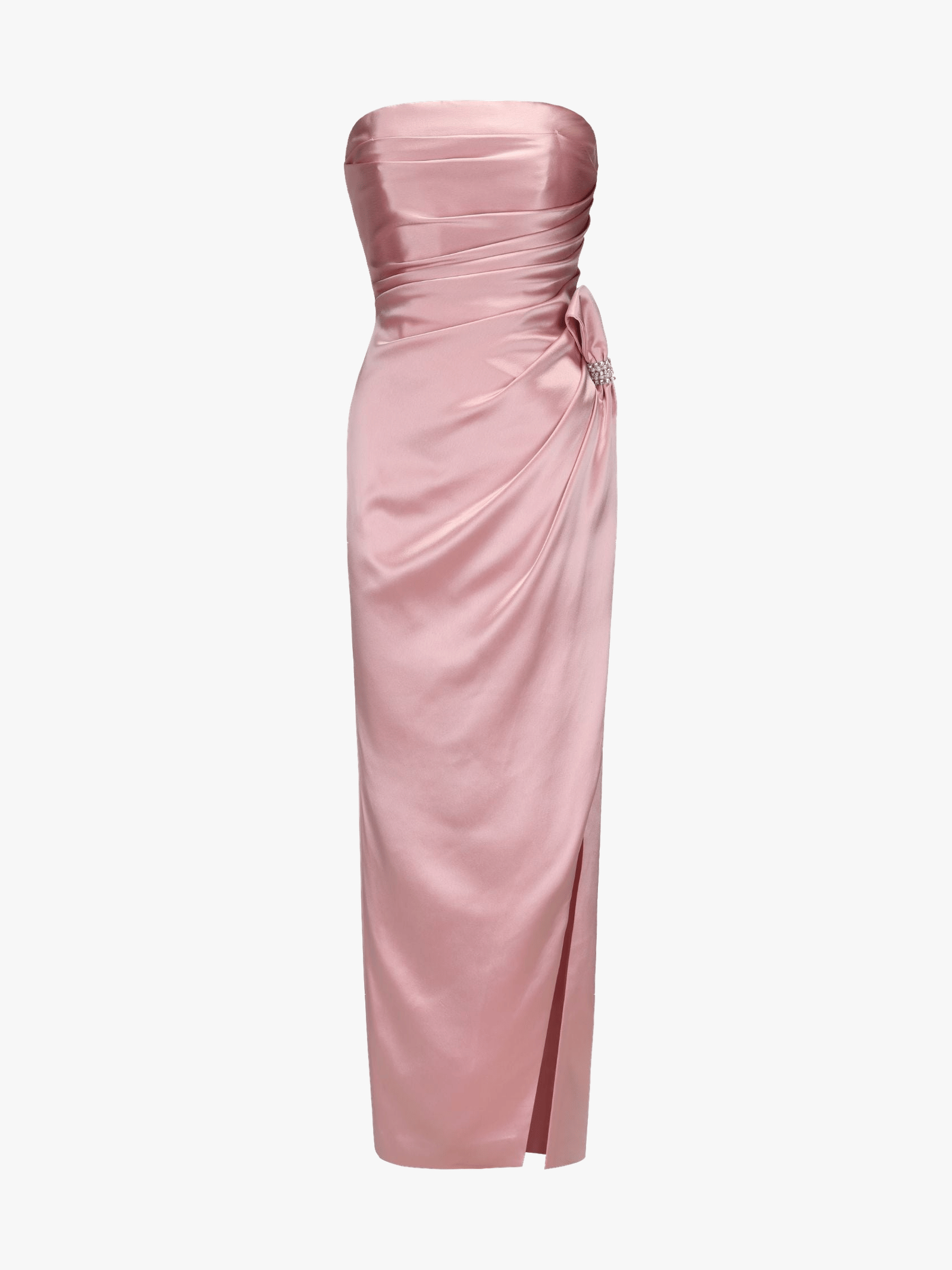 Emilia Satin Dress (Pink) made by Nana Jacqueline