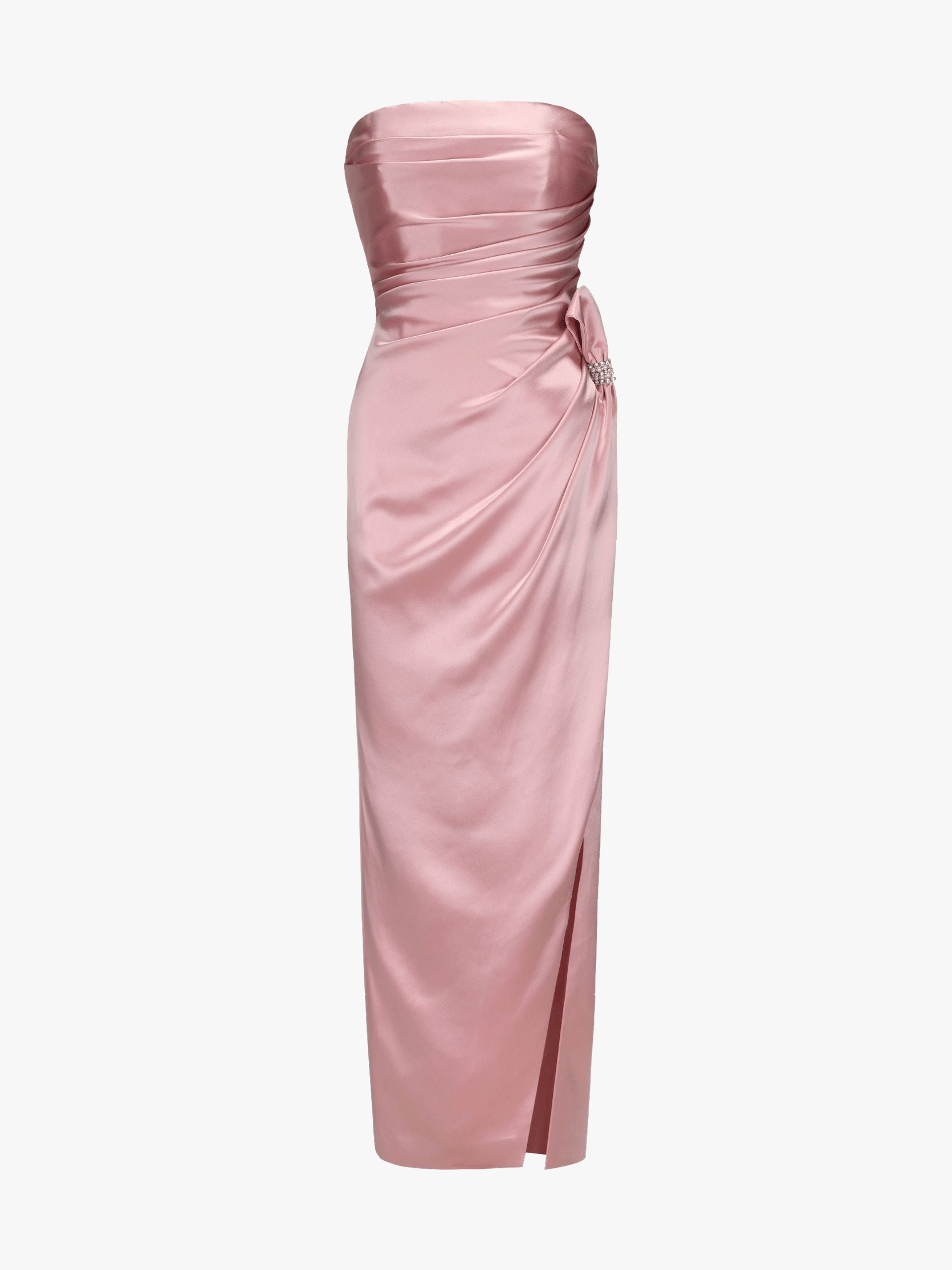 Emilia Satin Dress (Pink) made by Nana Jacqueline