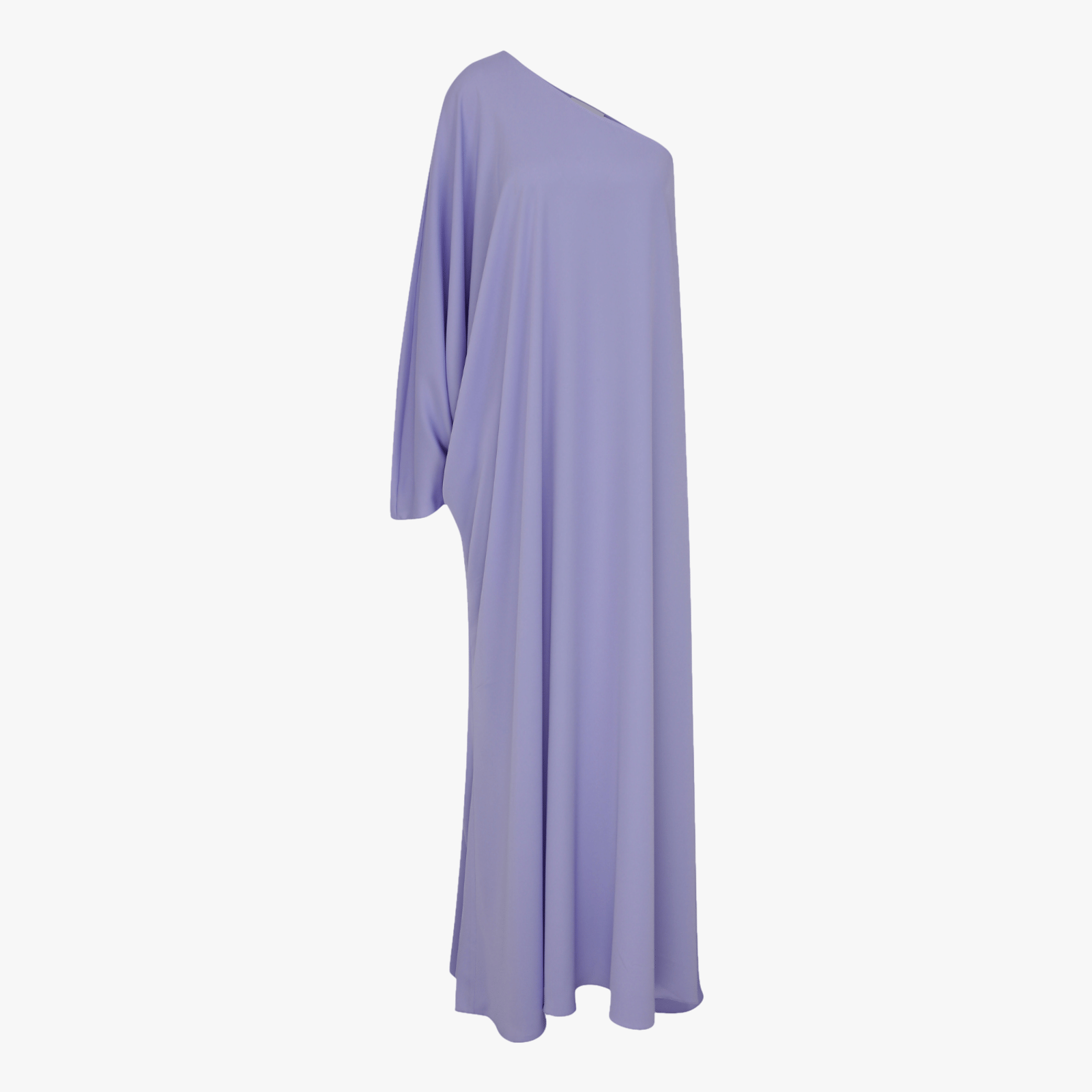Venus One-Shoulder Maxi Dress in Lavender in Purple made by Nazli Ceren