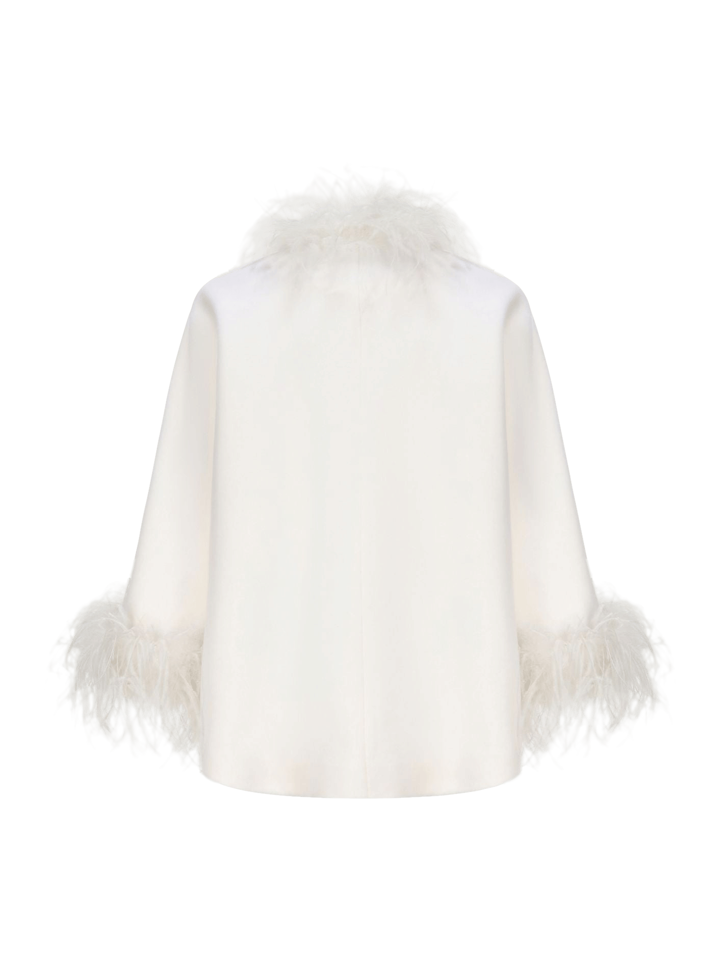 Angelica Feather Coat (White) made by Nana Jacqueline