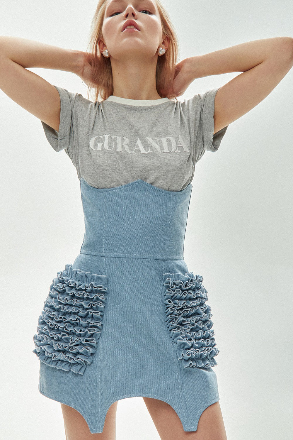 Denim Corset Skirt made by Guranda